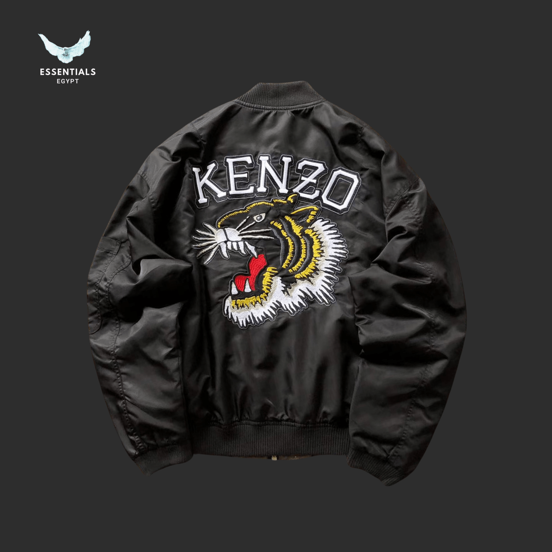 Kenzo Cotton Jacket – Tiger Back Embroidery - ESSENTIALS EGYPT