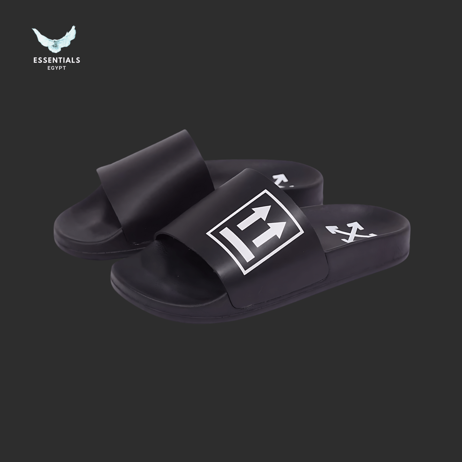 Off - White Double Arrow Slides – Black - ESSENTIALS EGYPT
