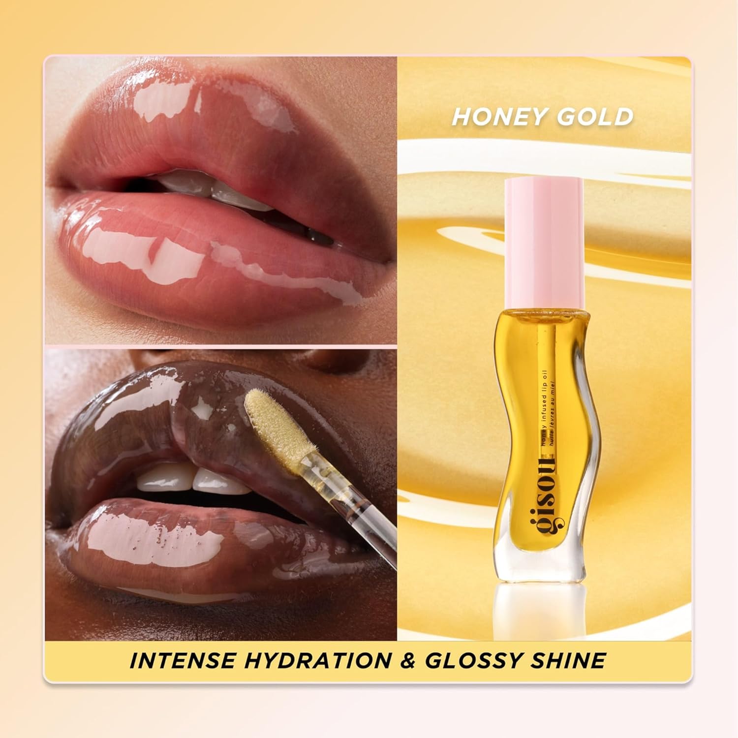 Gisou Honey Infused Lip Oil – Nourishing Shine - ESSENTIALS EGYPT