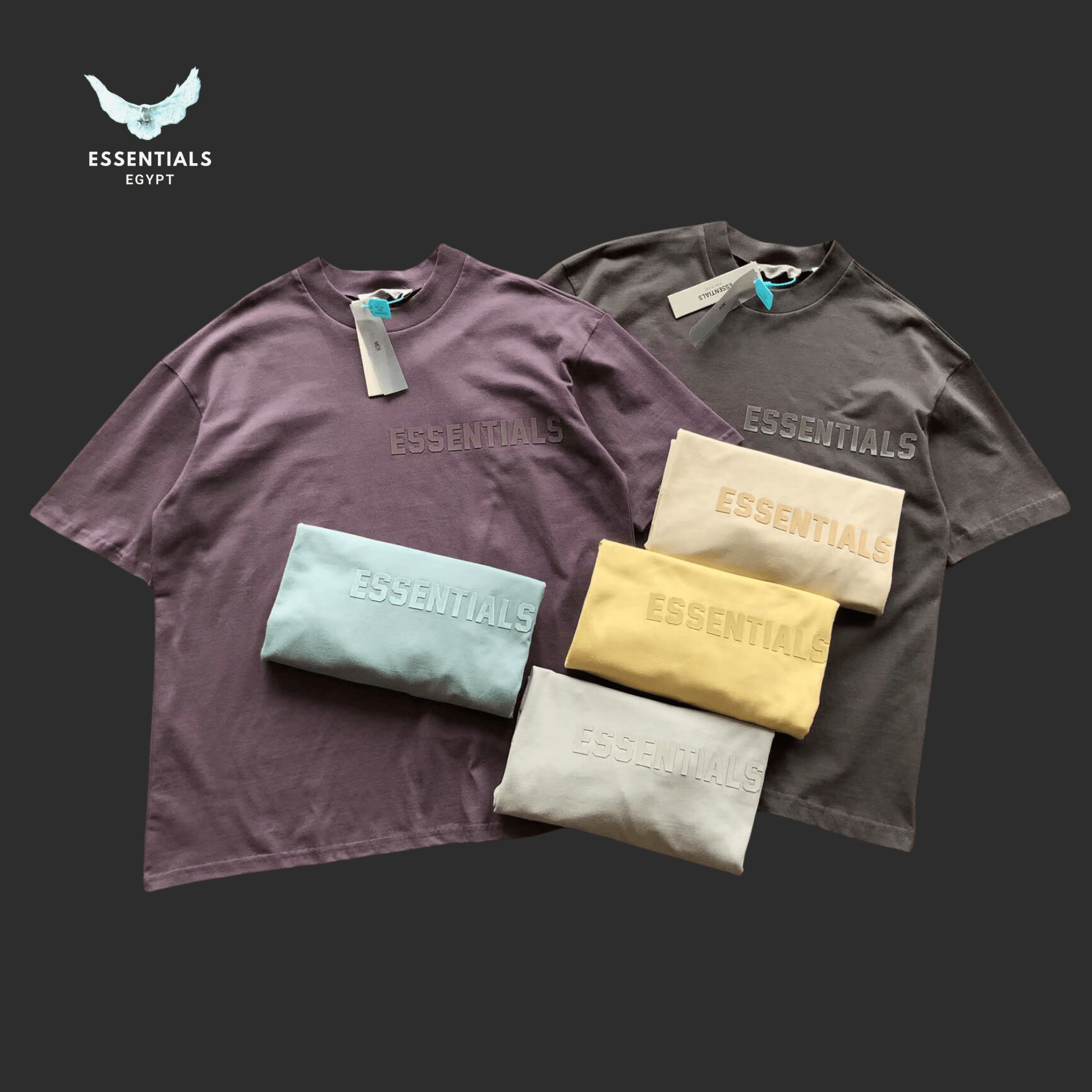 Essentials T-Shirt – Soft Washed Logo Print - ESSENTIALS EGYPT