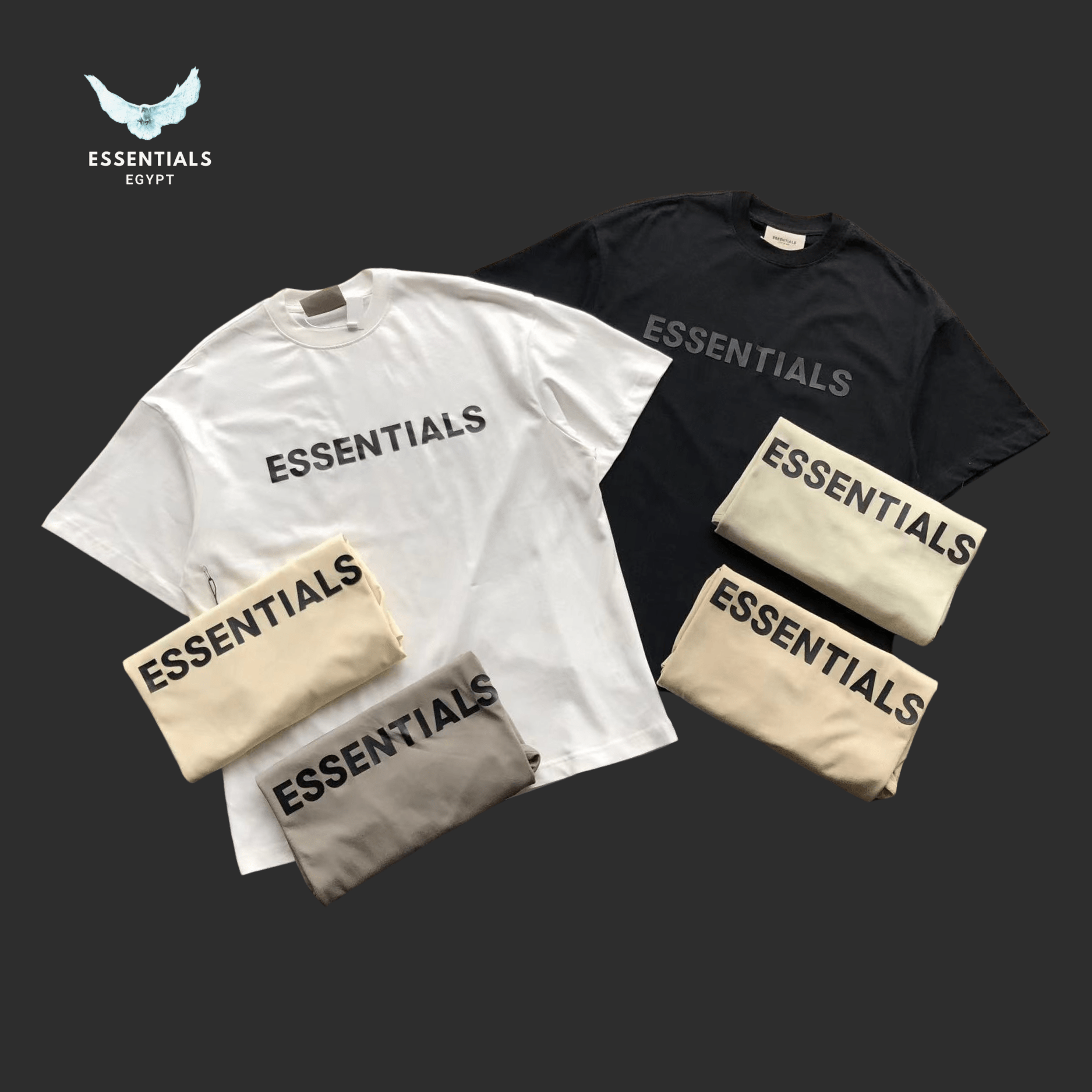 Essentials T-Shirt – Neutral Colors Drop - ESSENTIALS EGYPT