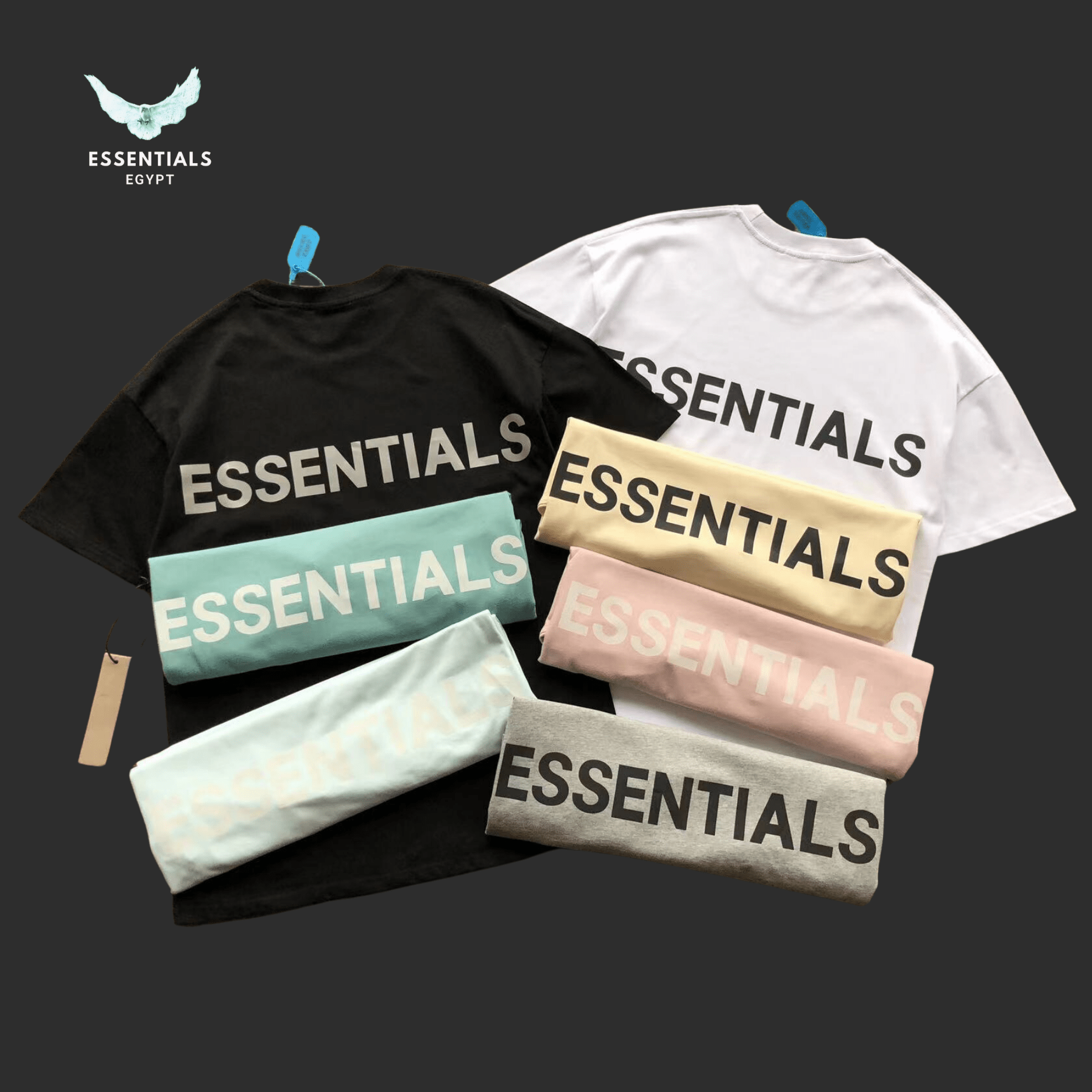 Essentials T-Shirt – Large Logo Front - ESSENTIALS EGYPT