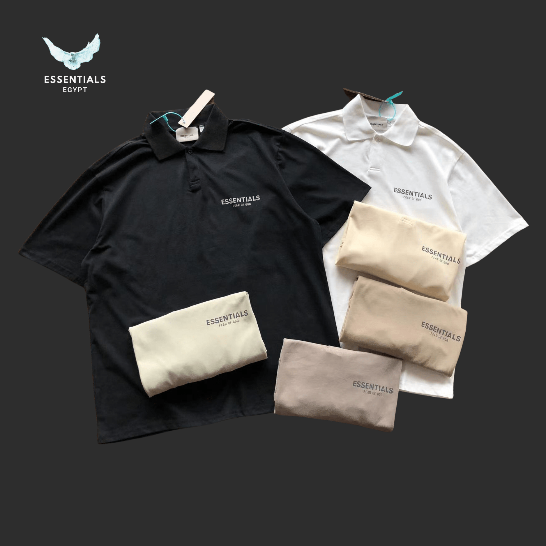 Essentials Polo – Tonal Logo Edition - ESSENTIALS EGYPT