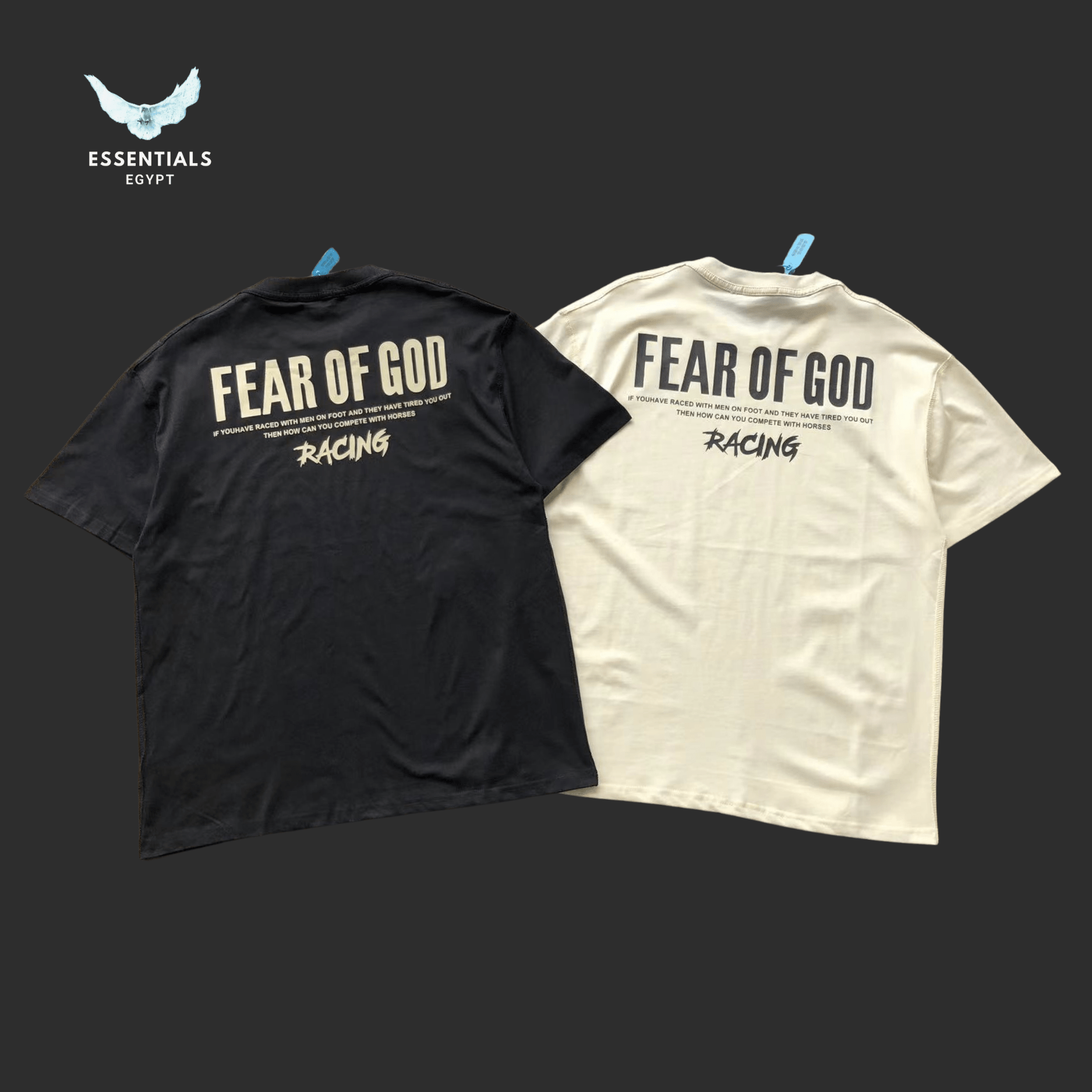 Essentials T-Shirt – Racing Back Print - ESSENTIALS EGYPT