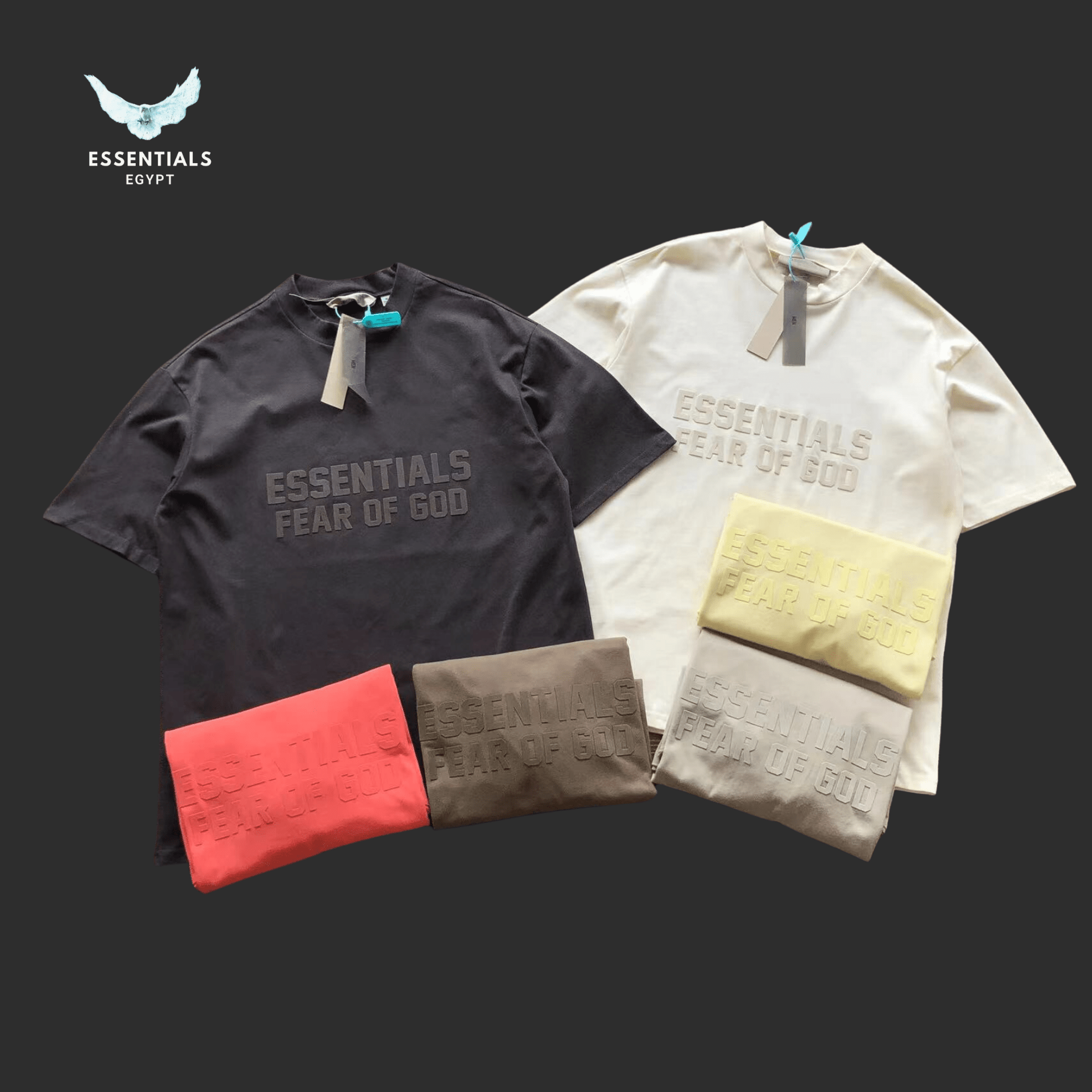 Essentials T-Shirt – Bold Front Logo - ESSENTIALS EGYPT