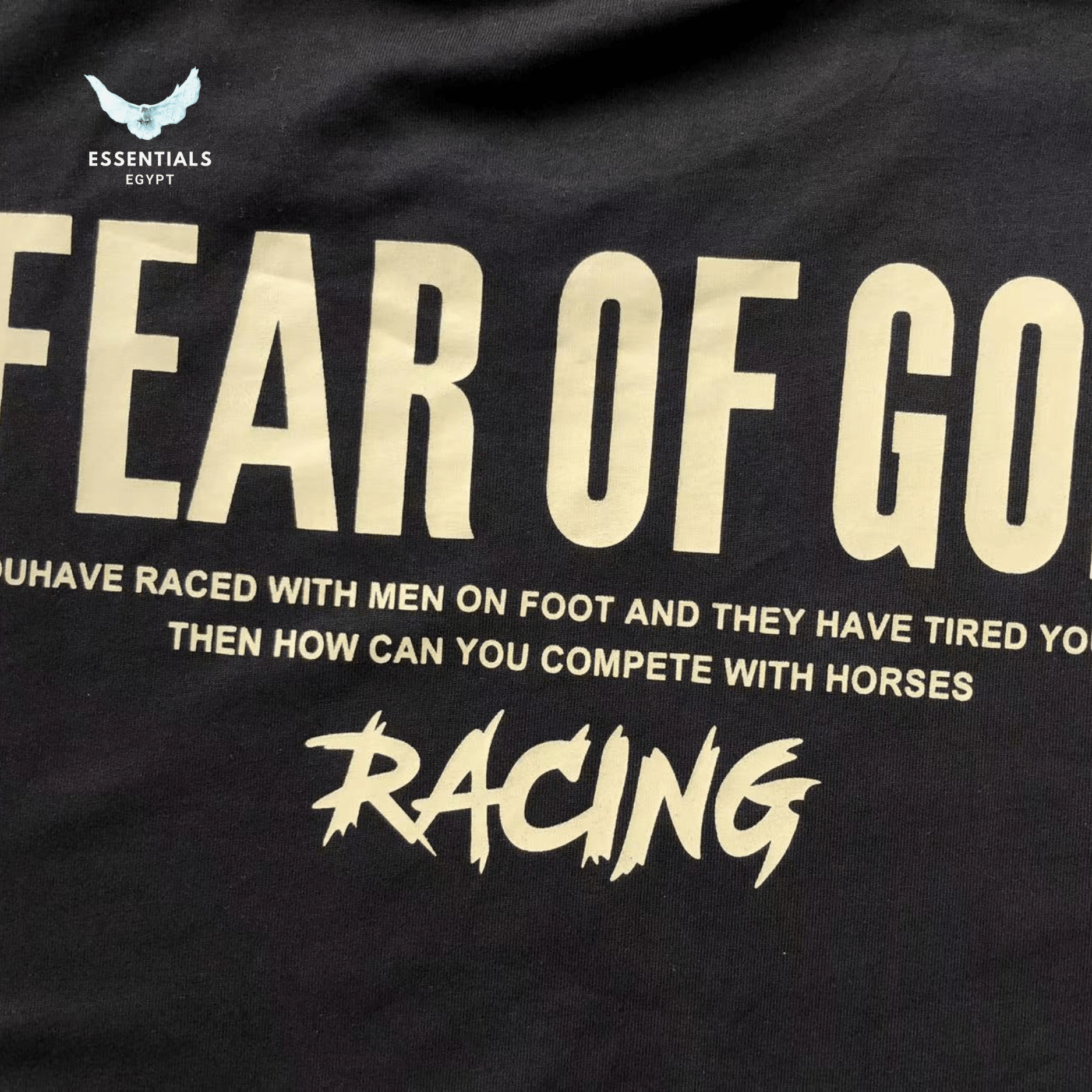 Essentials T-Shirt – Racing Back Print - ESSENTIALS EGYPT