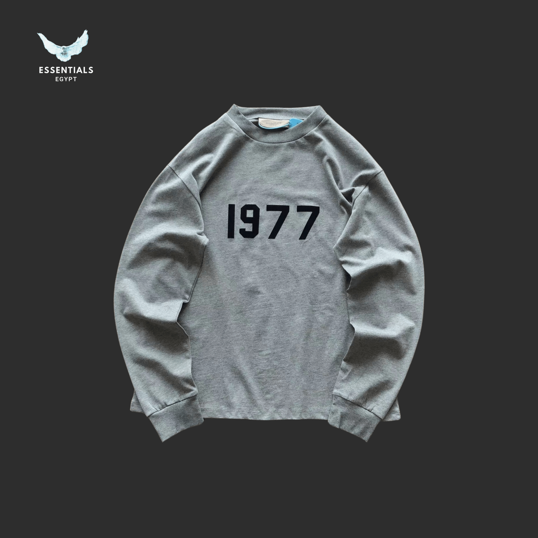 Fear of God Long - Sleeve T-Shirt – 1977 Logo - ESSENTIALS EGYPT