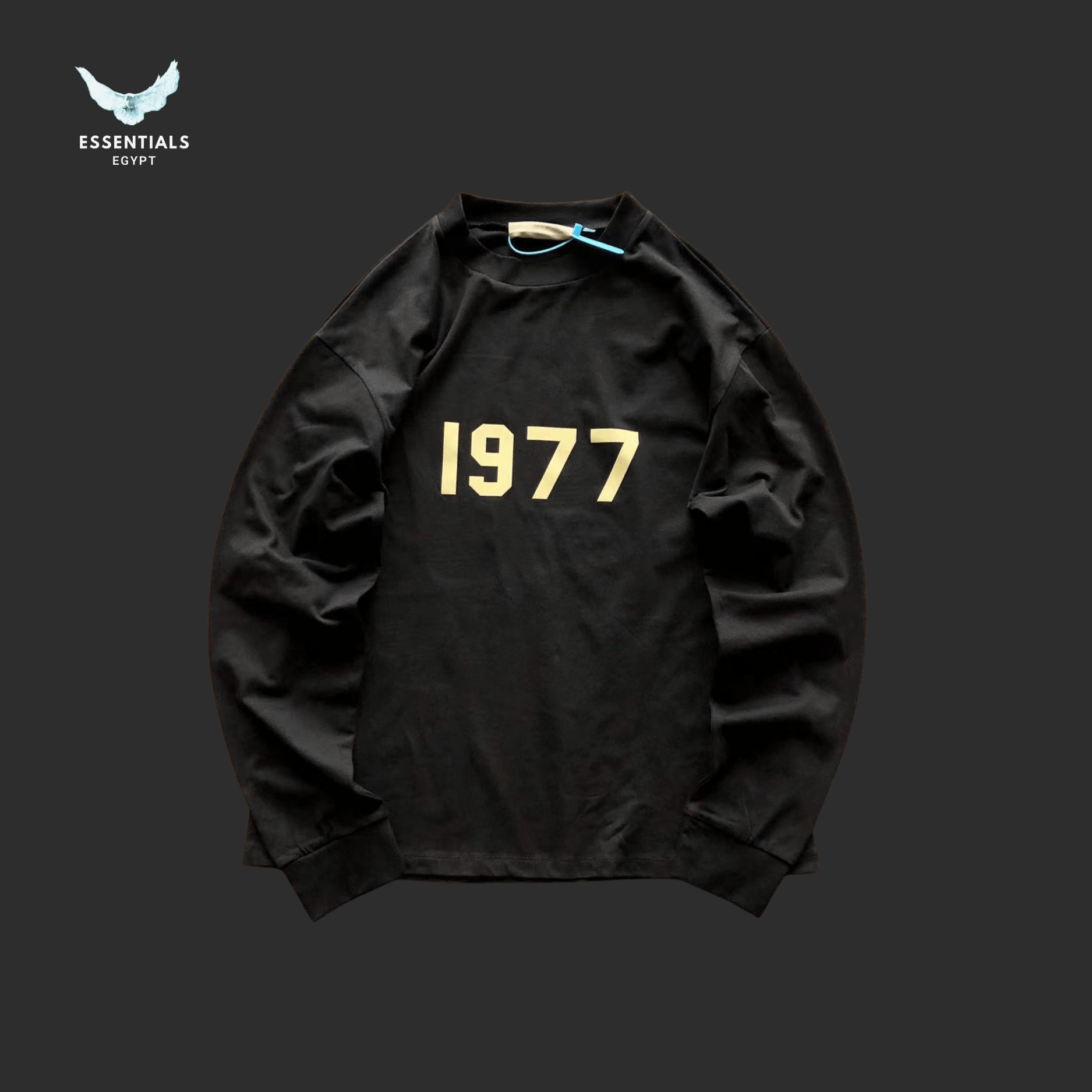 Fear of God Long - Sleeve T-Shirt – 1977 Logo - ESSENTIALS EGYPT