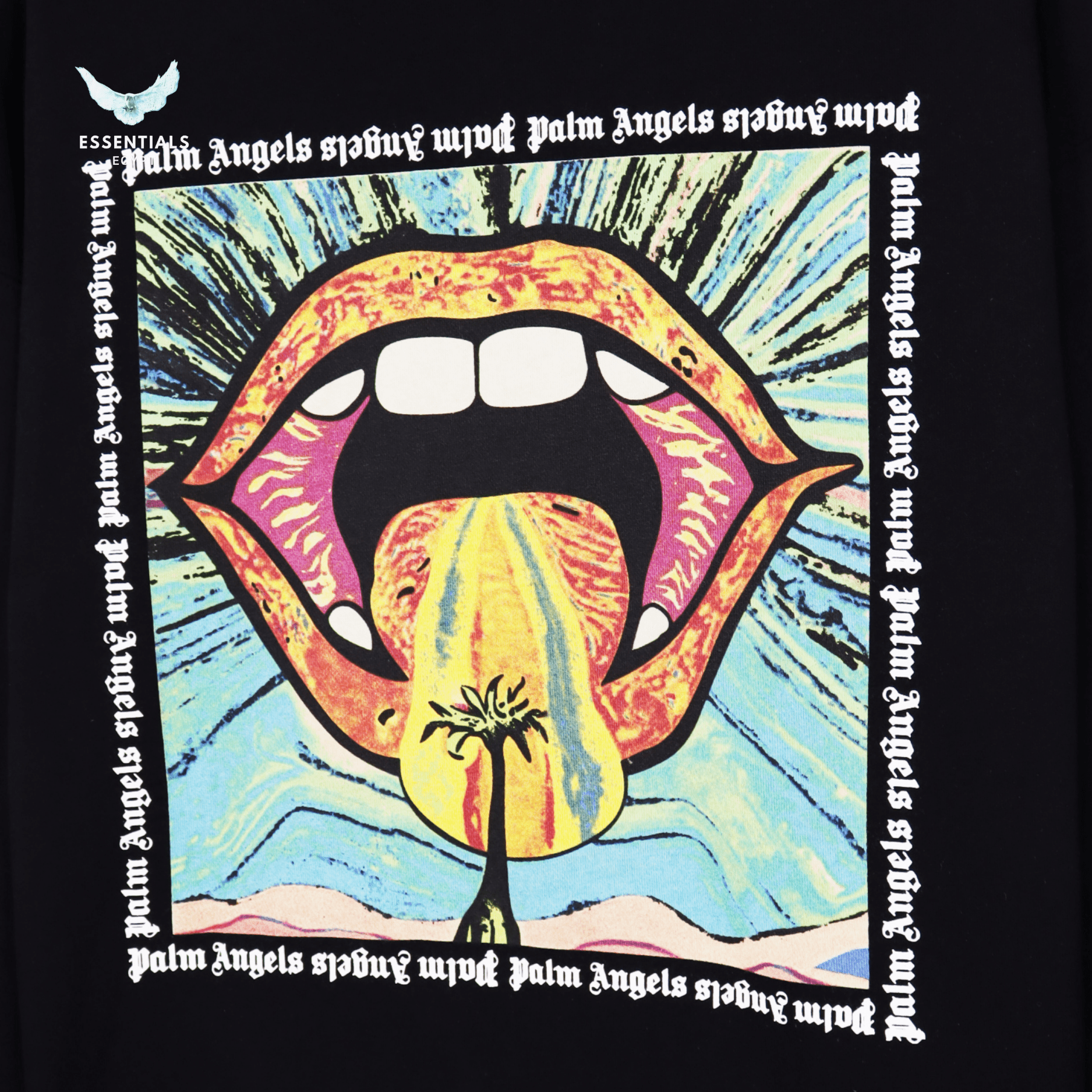 Palm Angels Sweater – Tongue Graphic Print - ESSENTIALS EGYPT