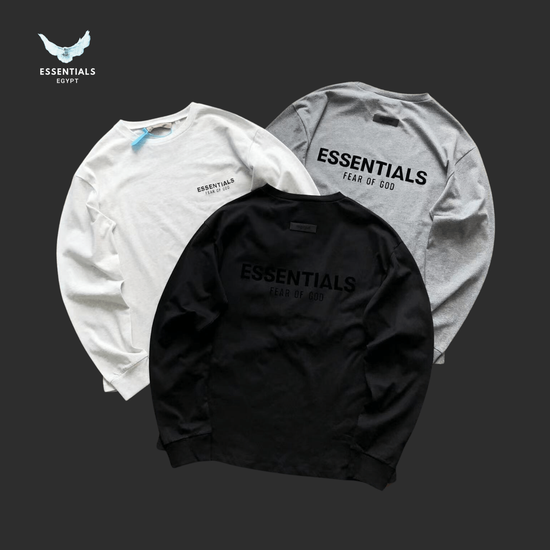 Essentials Fear of God Long - Sleeve – Core Logo - ESSENTIALS EGYPT