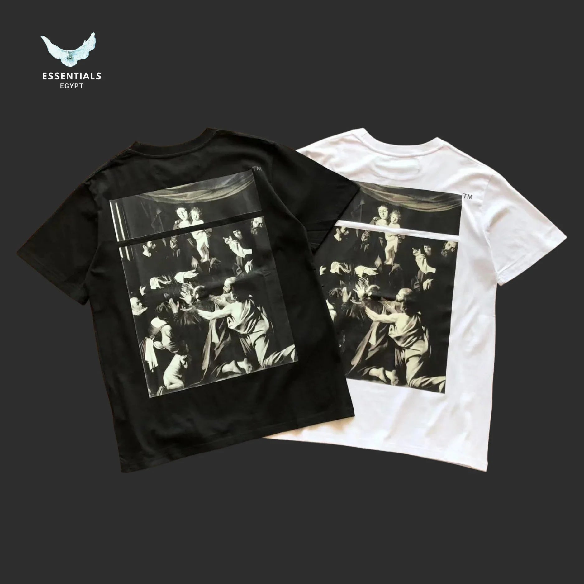 Off - White Basic Logo Tee – White - ESSENTIALS EGYPT