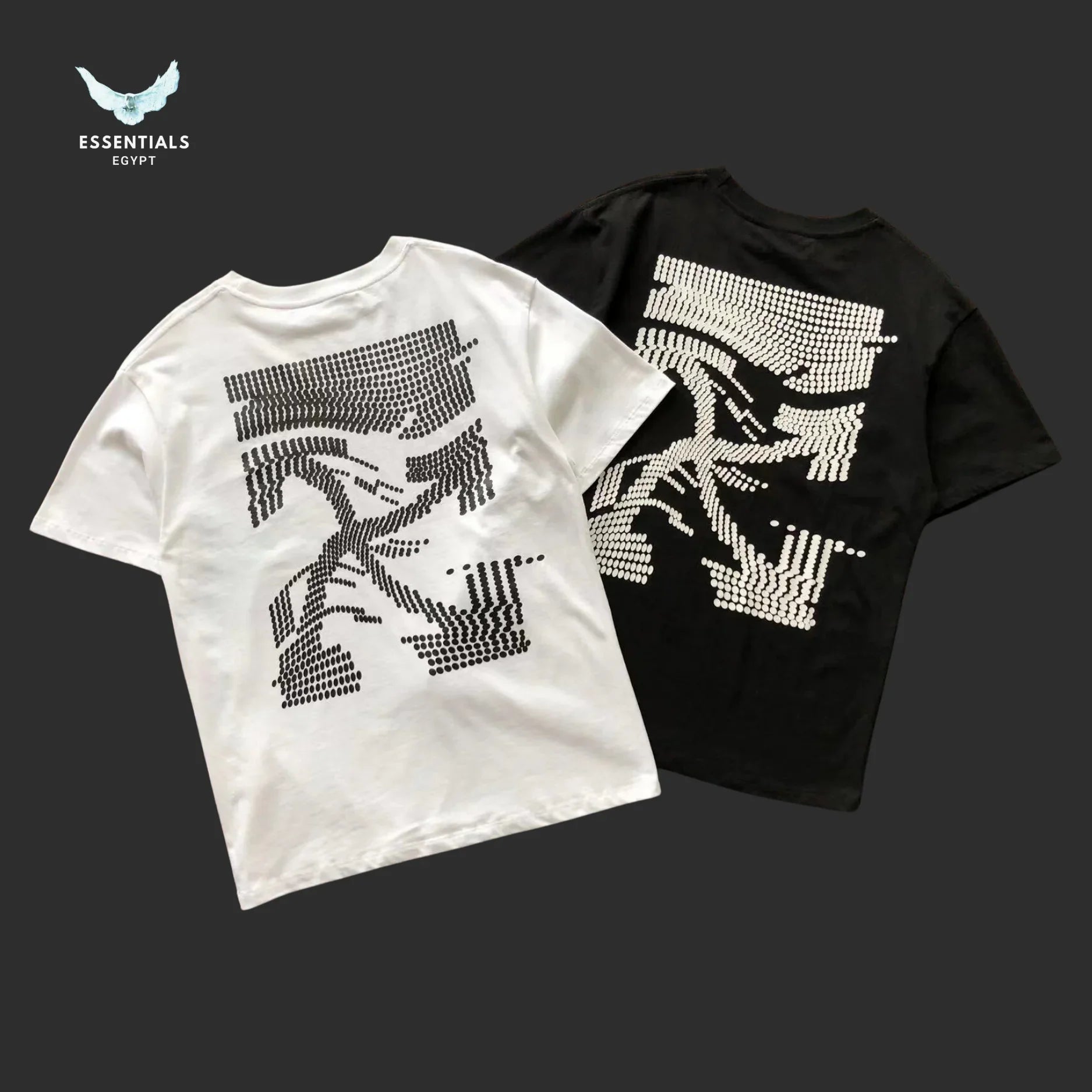 Off - White Active Logo Tee – White/Black - ESSENTIALS EGYPT