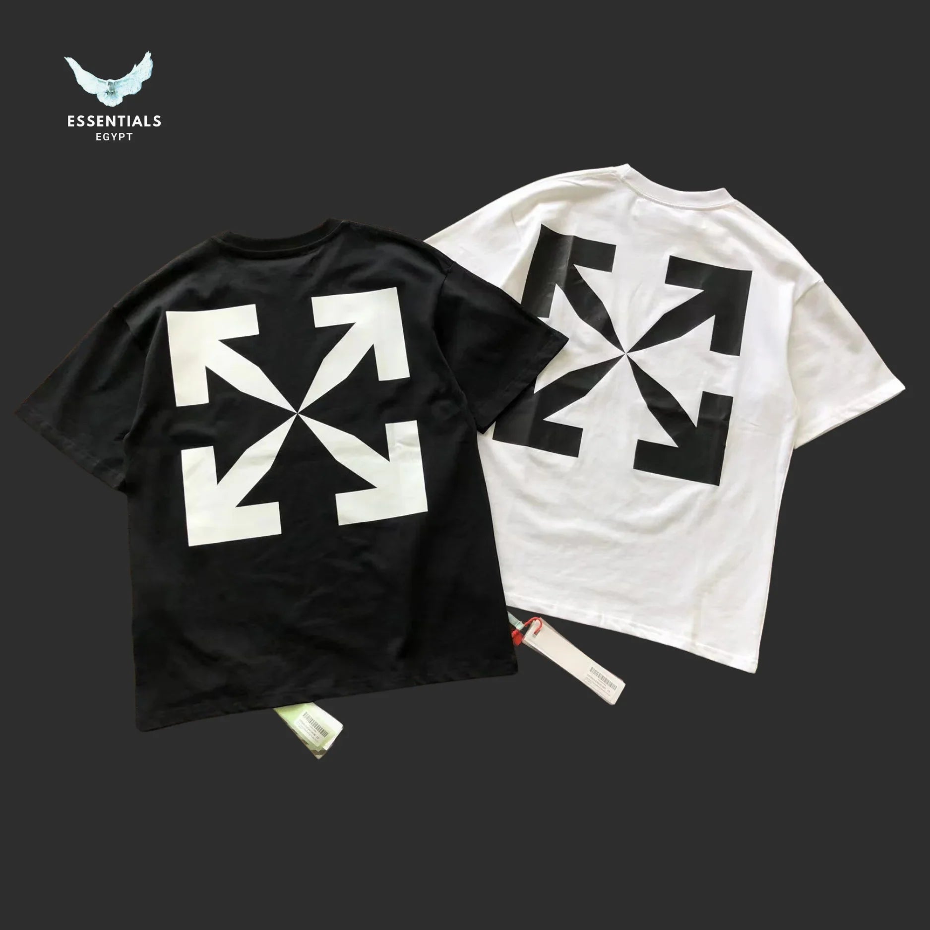 Off - White Mona Lisa Tee – Black/White - ESSENTIALS EGYPT