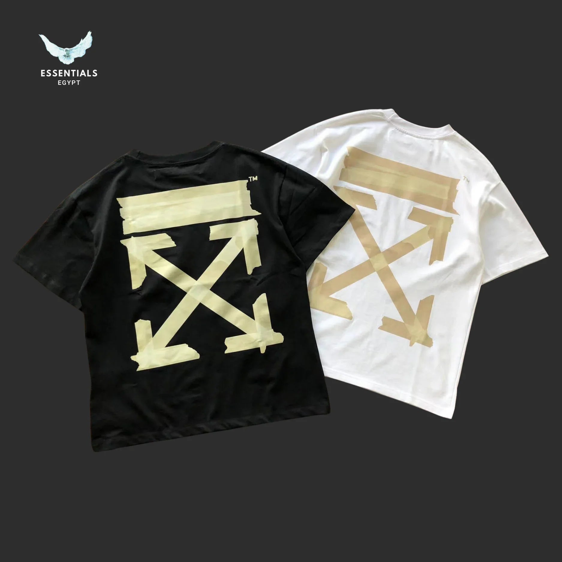 Off - White Graphic Logo T-Shirt – Black/White - ESSENTIALS EGYPT