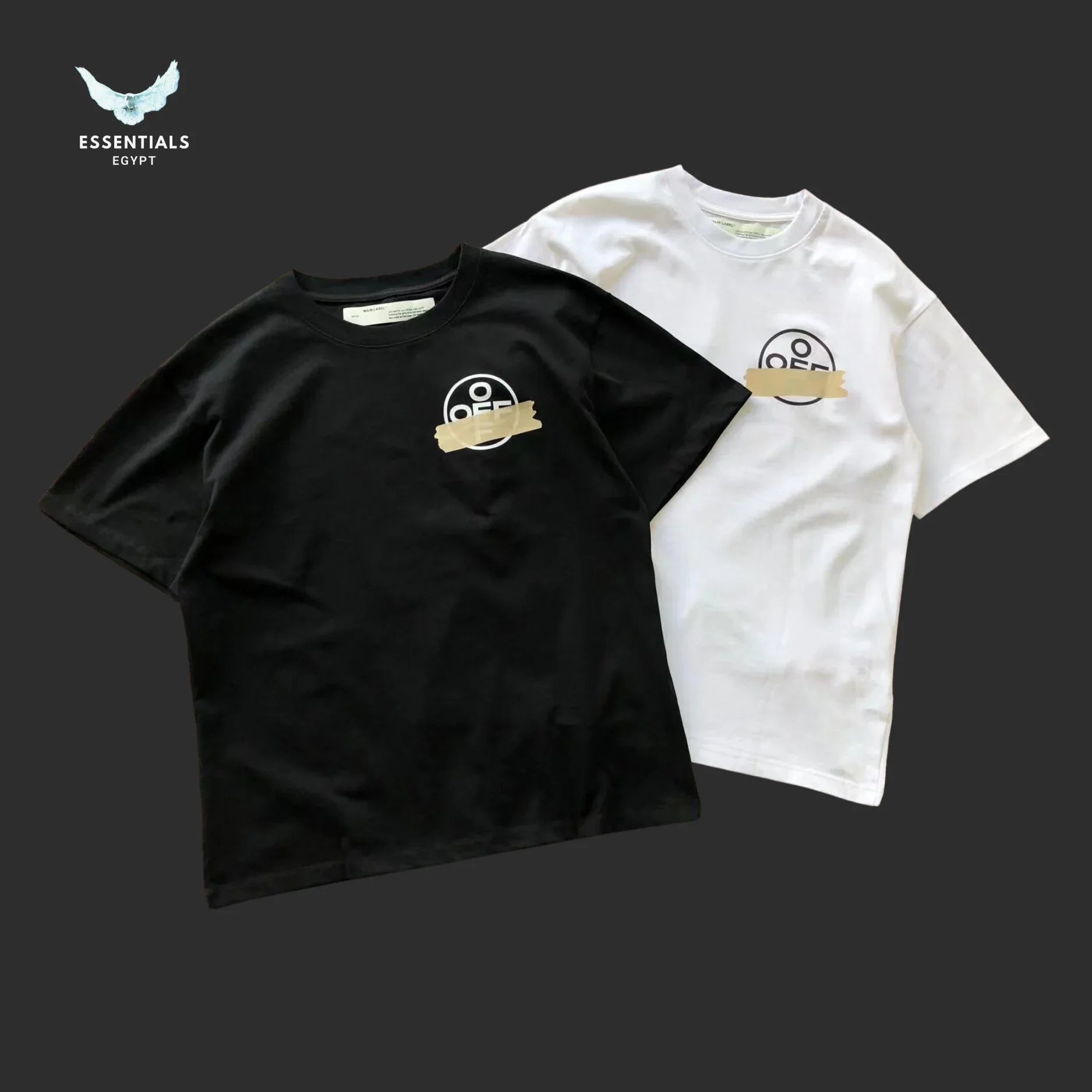 Off - White Graphic Logo T-Shirt – Black/White - ESSENTIALS EGYPT