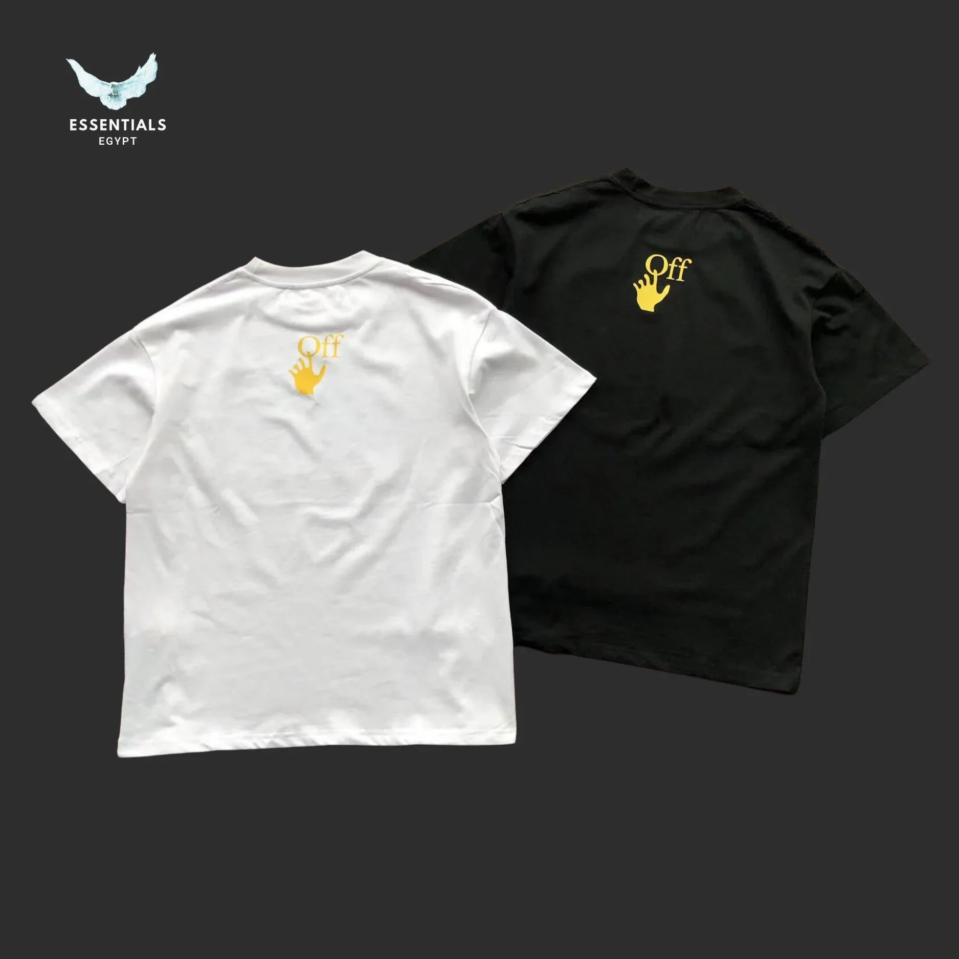 Off - White Caravaggio Frame Tee – White/Black - ESSENTIALS EGYPT