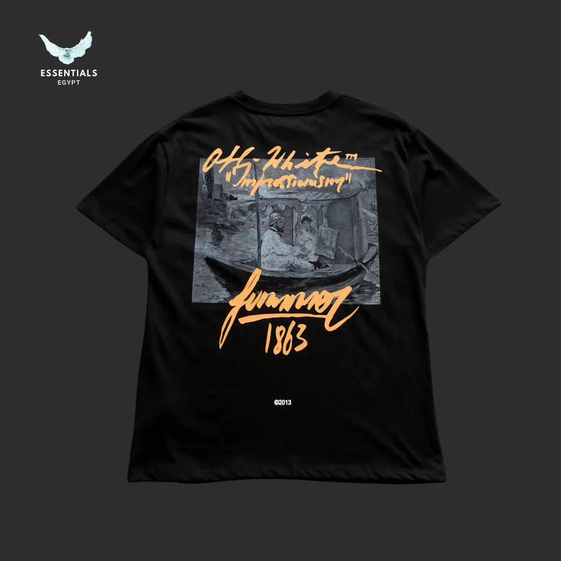 Off - White Art Postcard Tee – White/Black - ESSENTIALS EGYPT