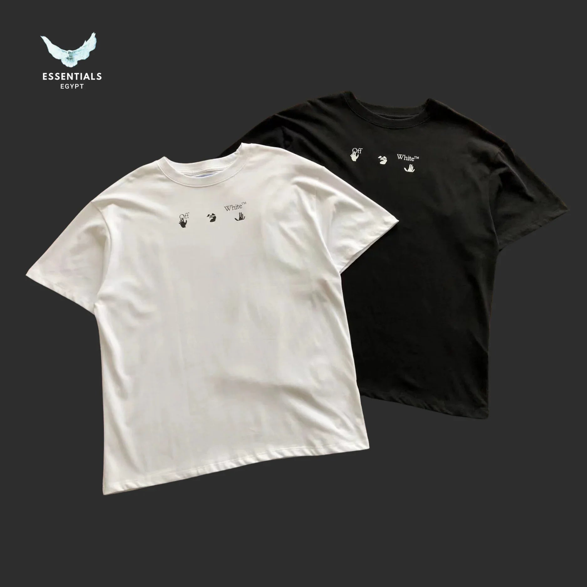 Off - White Racing Tech Tee – White/Black - ESSENTIALS EGYPT