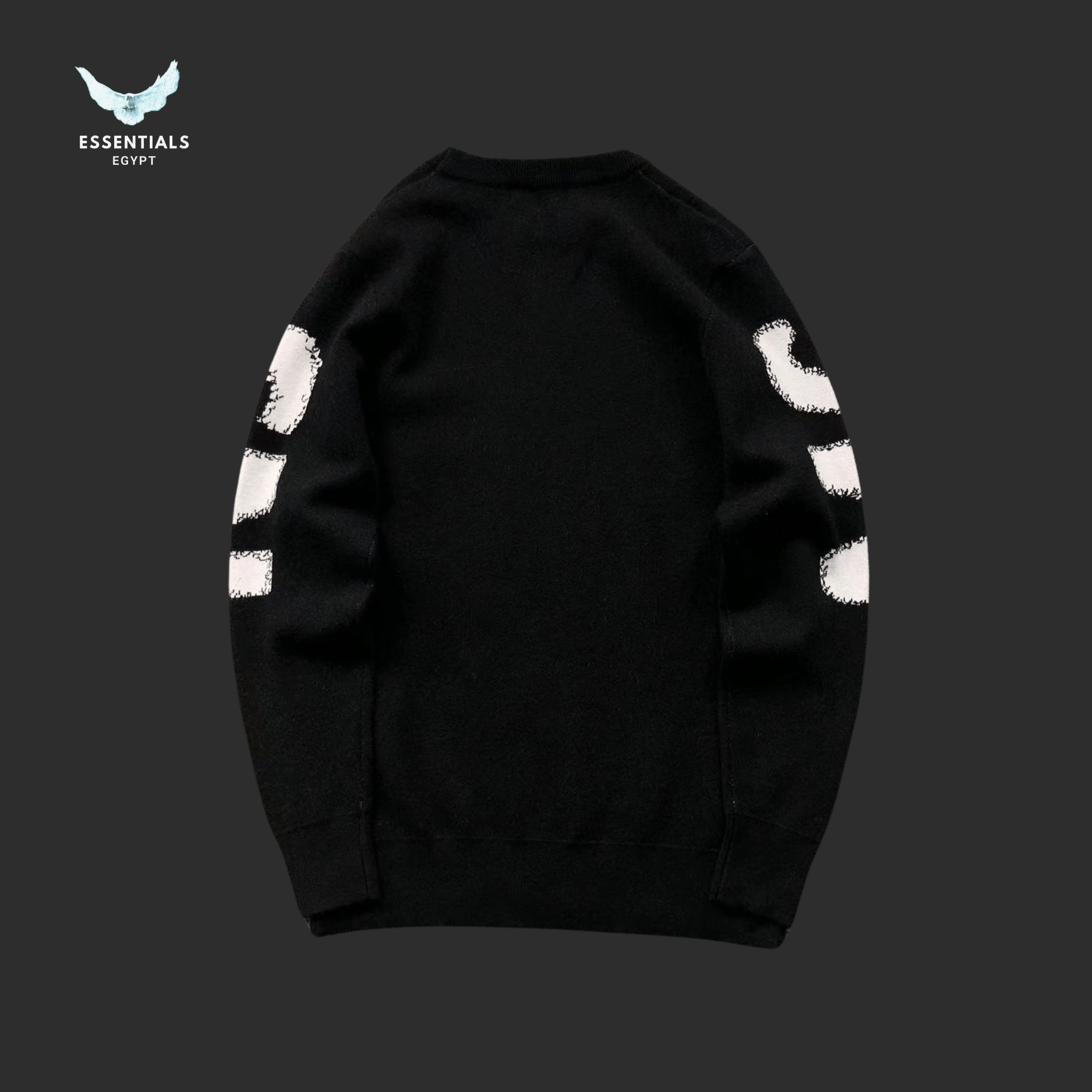 Alexander McQueen Sweater – Logo Crewneck (Black) - ESSENTIALS EGYPT