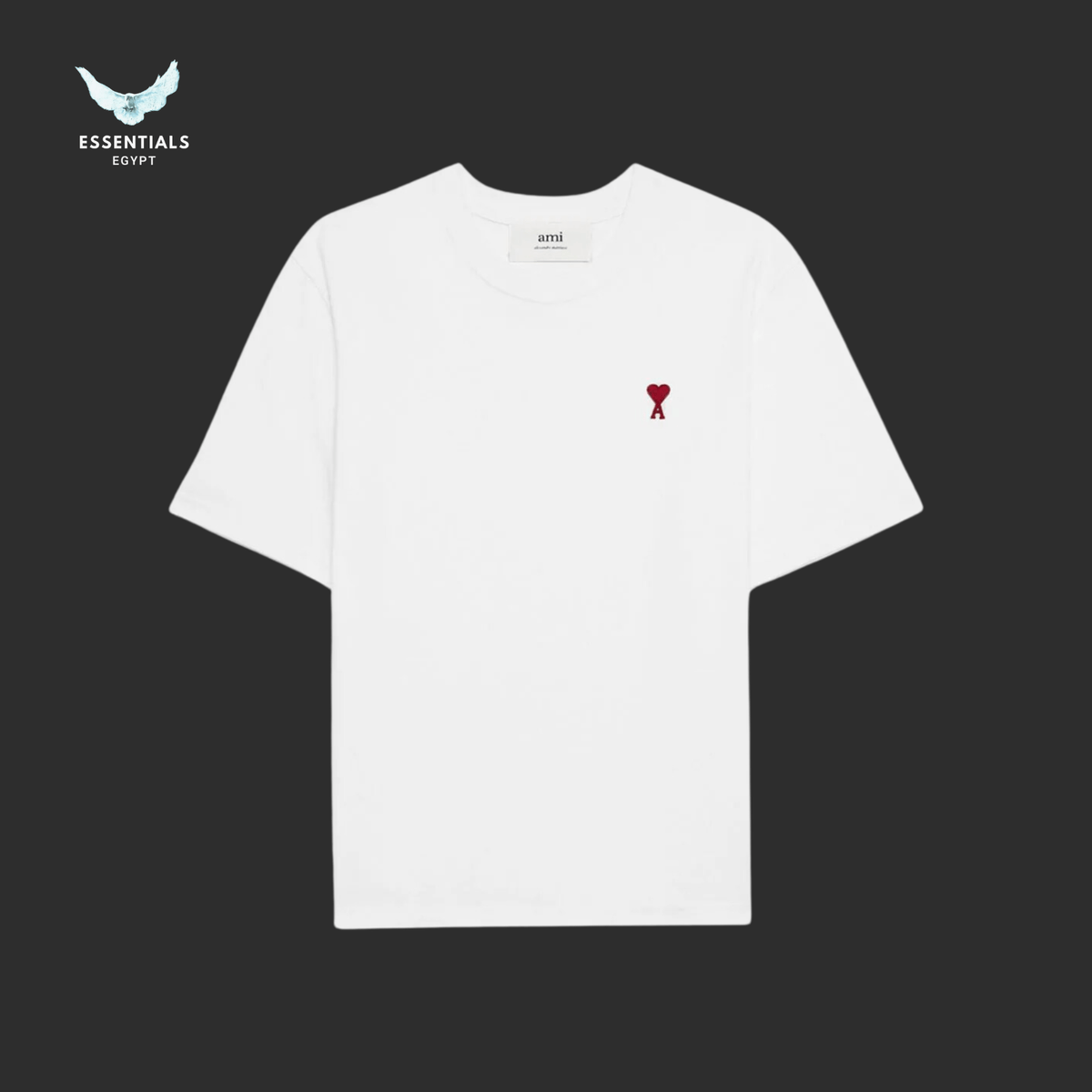 AMI Paris Logo T-Shirt Classic Fit Egypt | Essentials EG