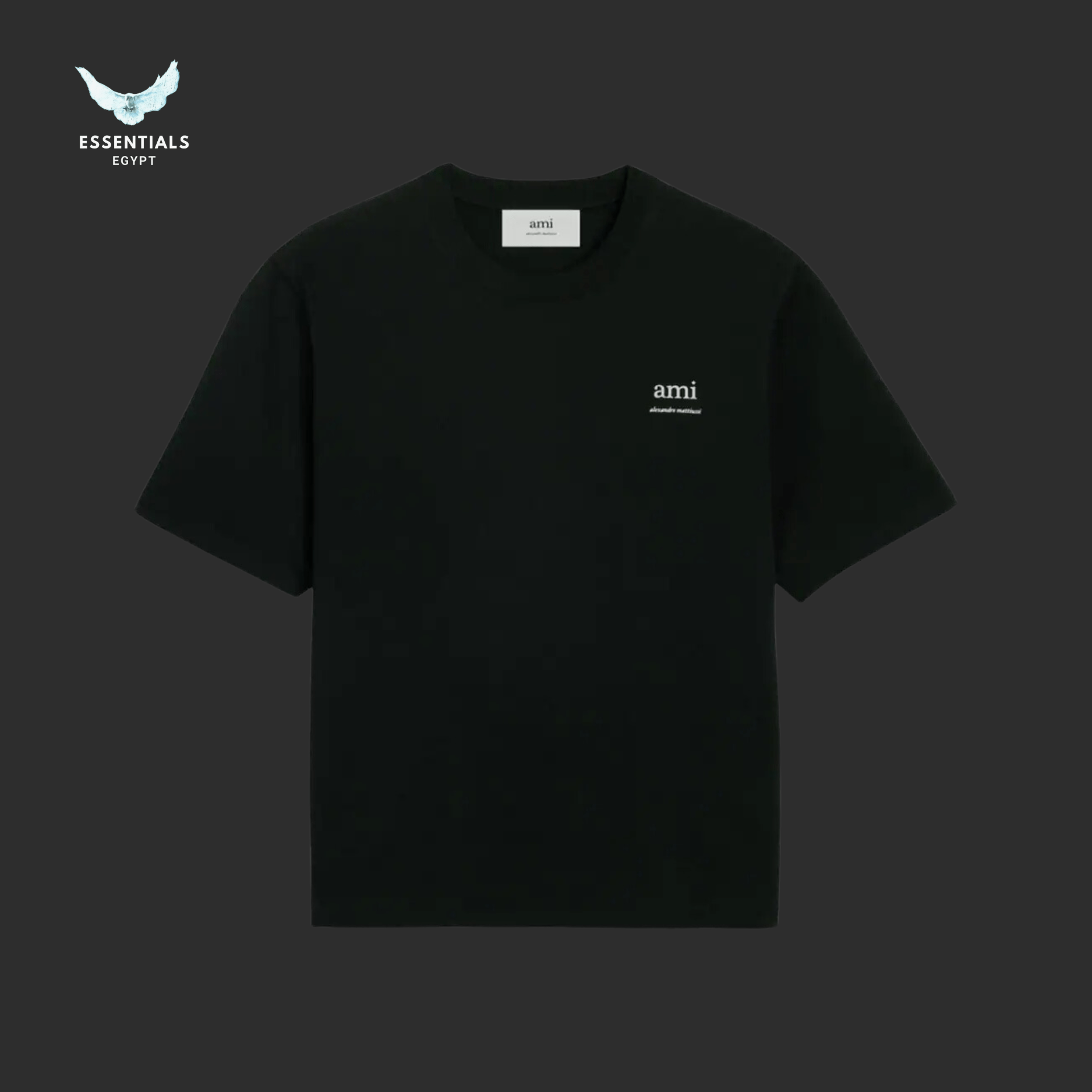 AMI Paris Logo - Print T-Shirt - ESSENTIALS EGYPT