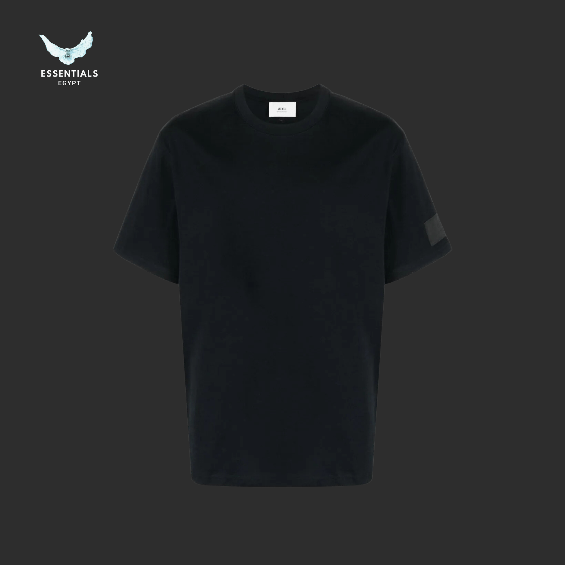 AMI Paris Cotton Patch T-Shirt – Minimalist Fit - ESSENTIALS EGYPT