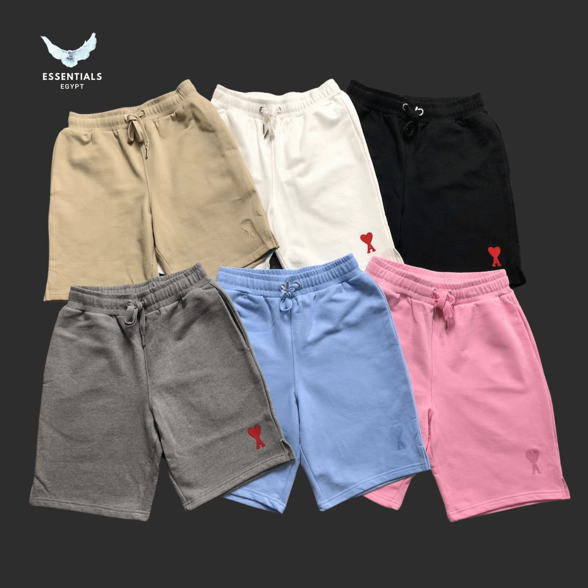 AMI Paris Shorts – Core Color Series - ESSENTIALS EGYPT