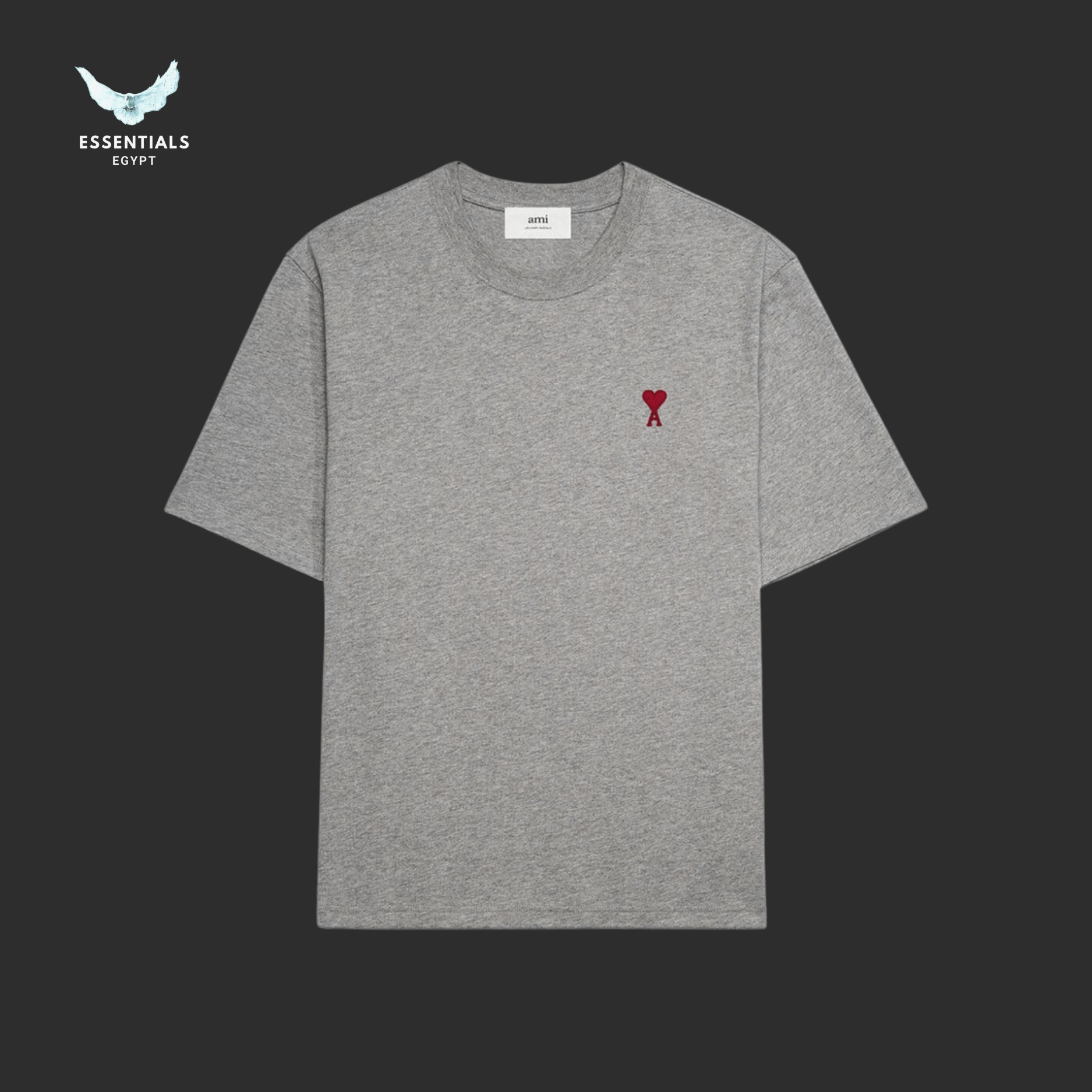 AMI Paris T-Shirt – Classic Fit Logo - ESSENTIALS EGYPT