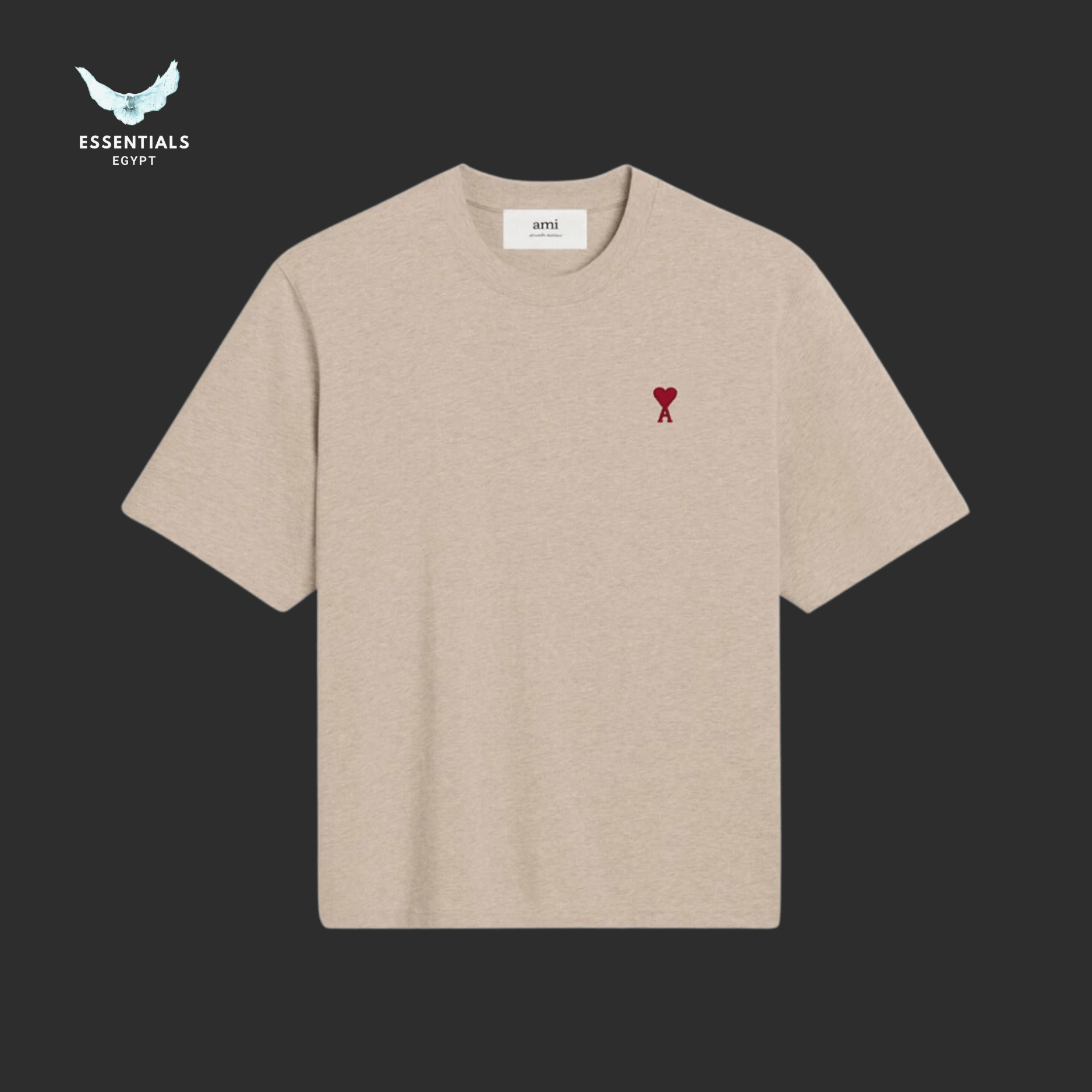 AMI Paris T-Shirt – Classic Fit Logo - ESSENTIALS EGYPT