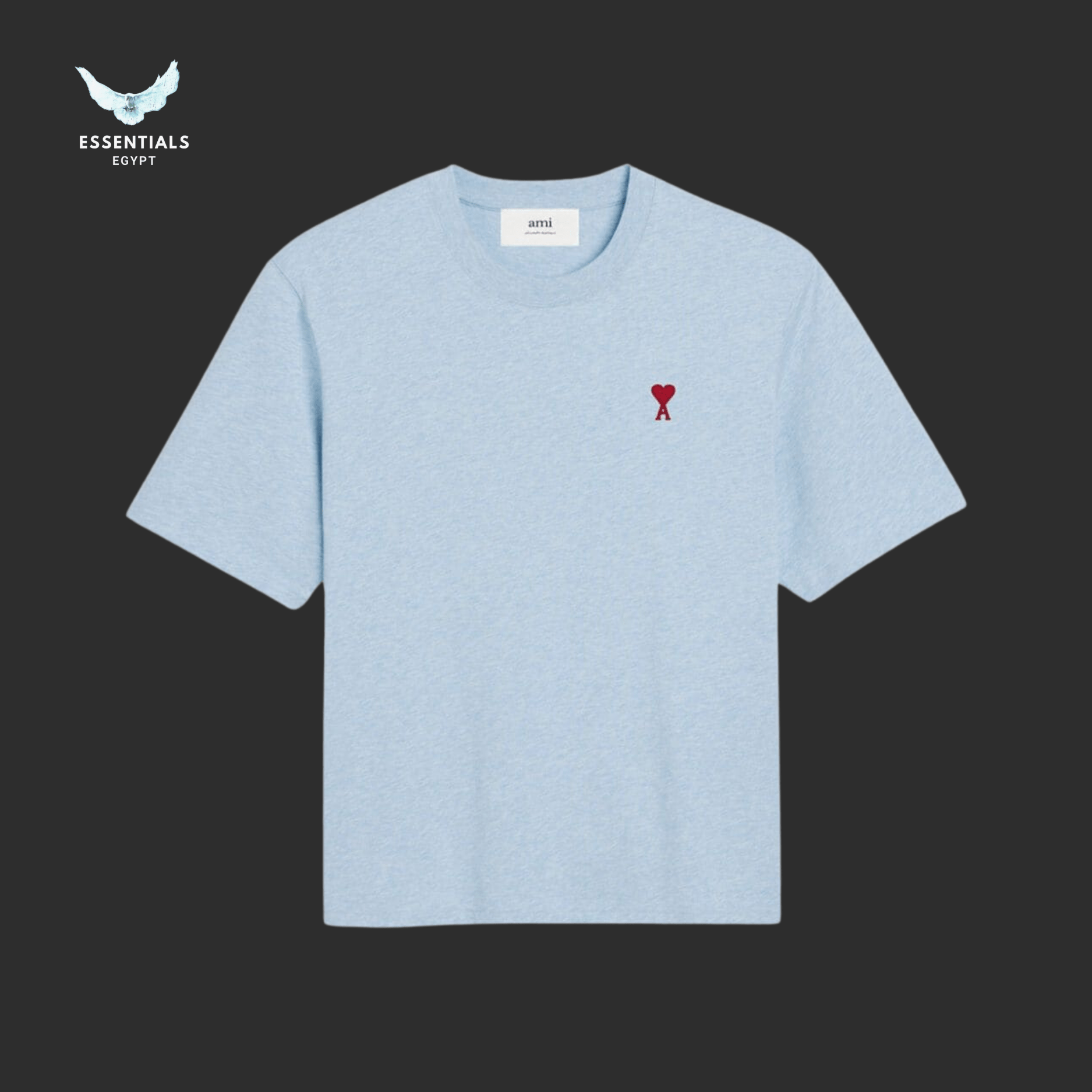 AMI Paris T-Shirt – Classic Fit Logo - ESSENTIALS EGYPT