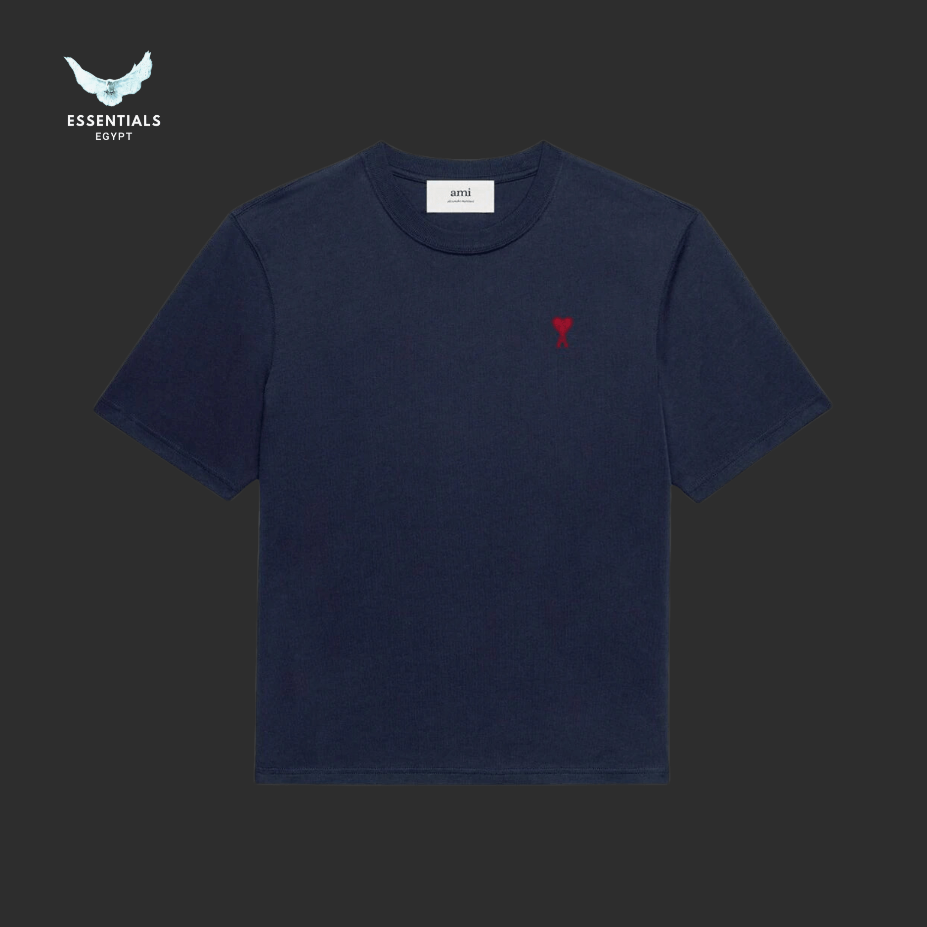 AMI Paris T-Shirt – Classic Fit Logo - ESSENTIALS EGYPT