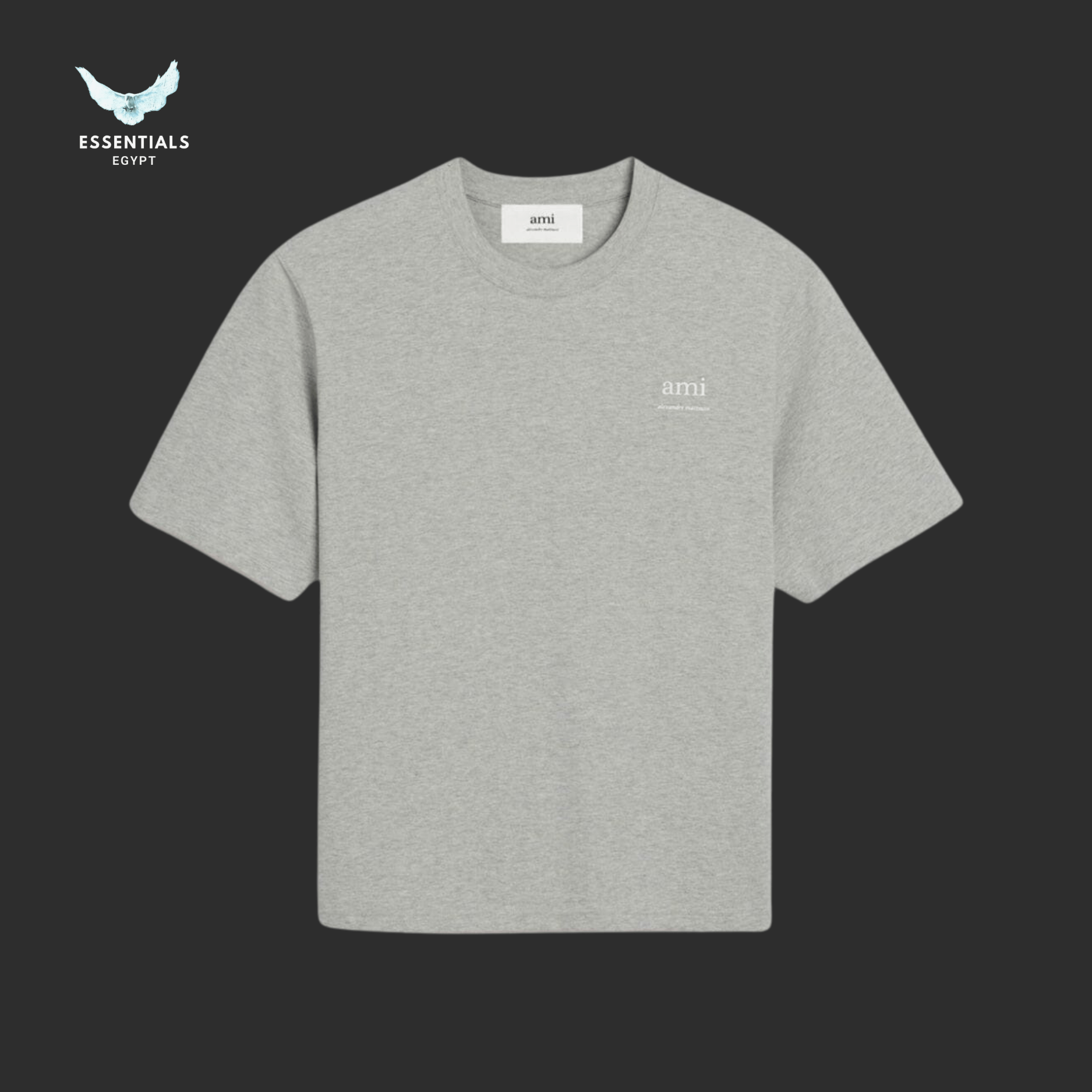 AMI Paris Logo - Print T-Shirt - ESSENTIALS EGYPT