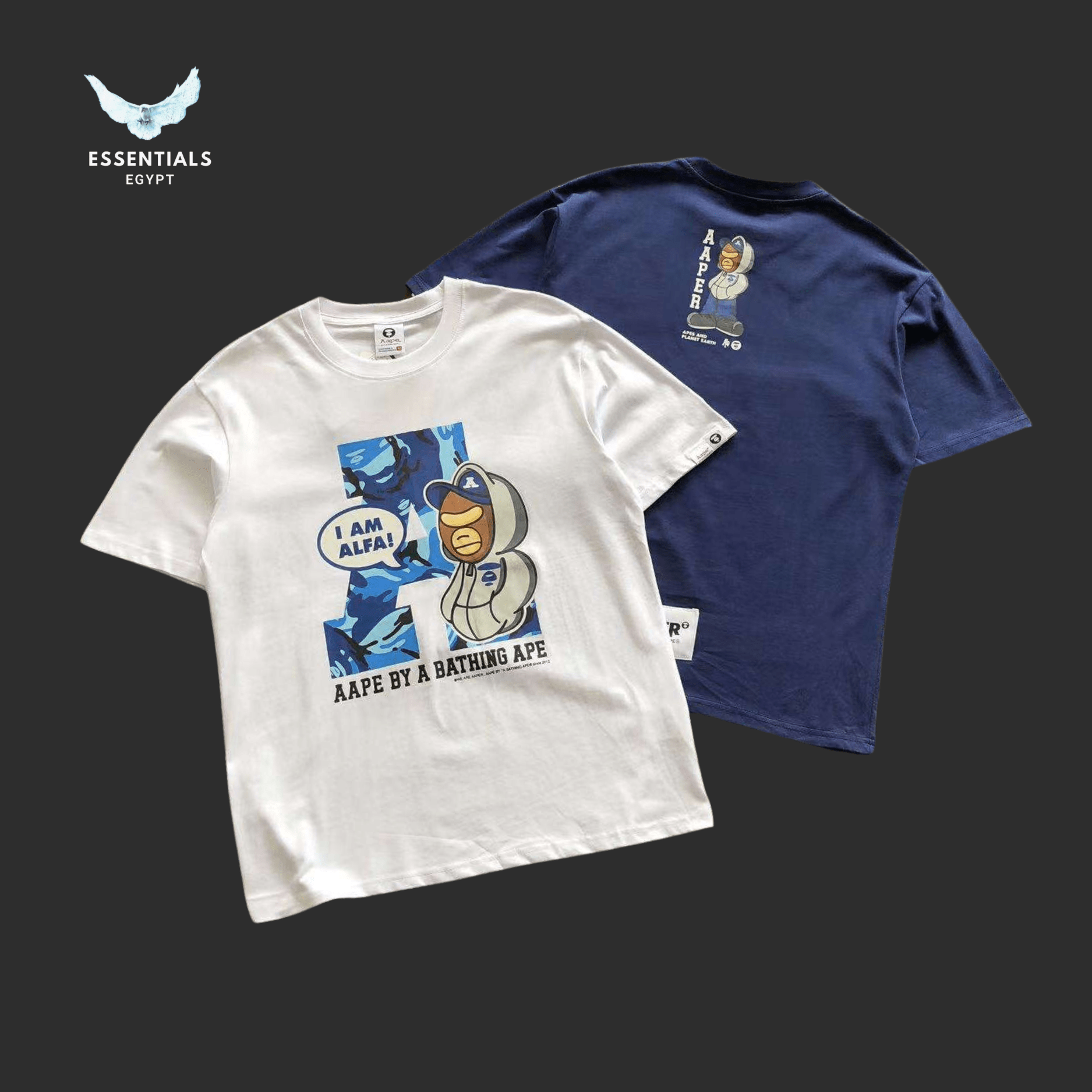 AAPE AAPer I Am Alfa Tee - ESSENTIALS EGYPT