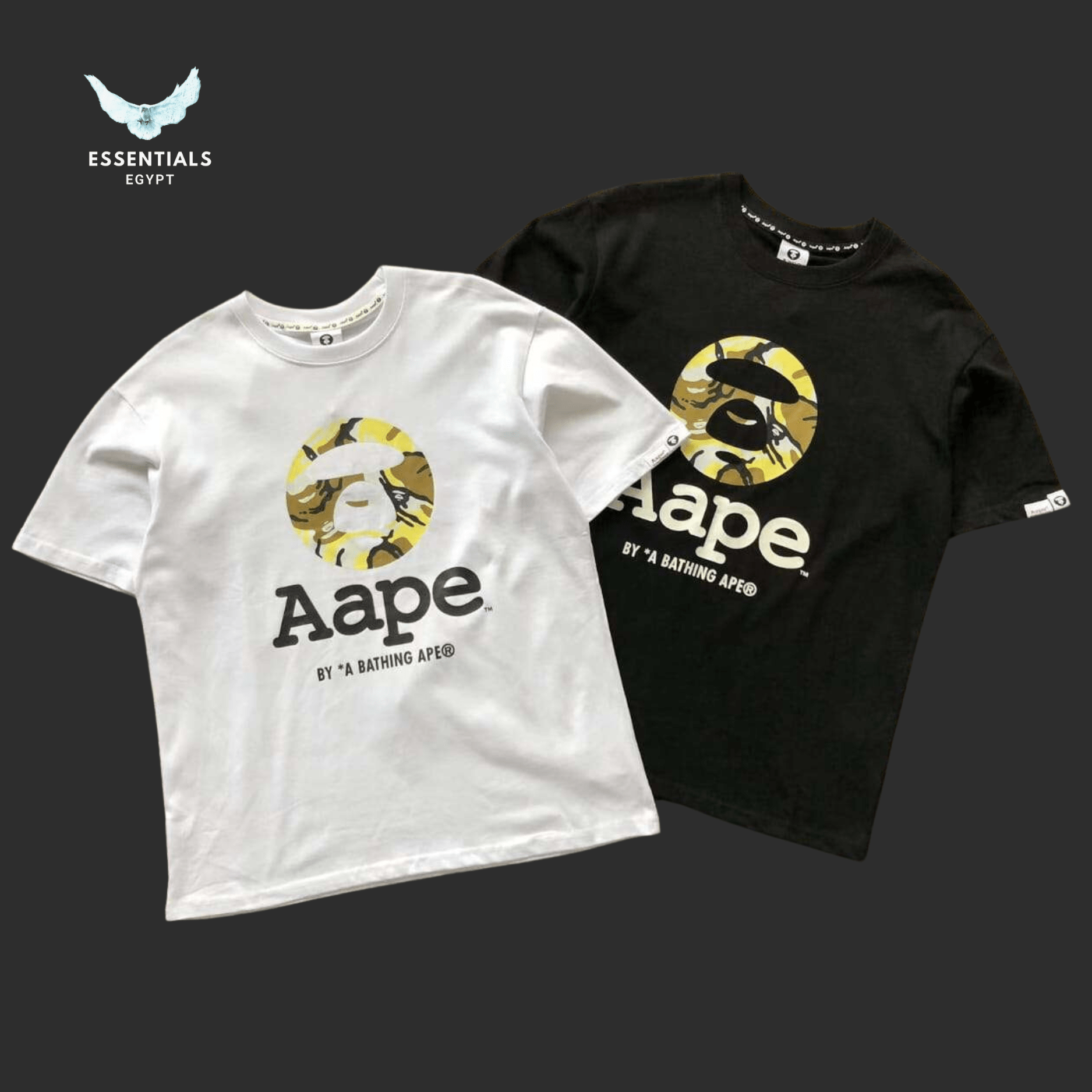 AAPE Camo Moon Face Tee - ESSENTIALS EGYPT