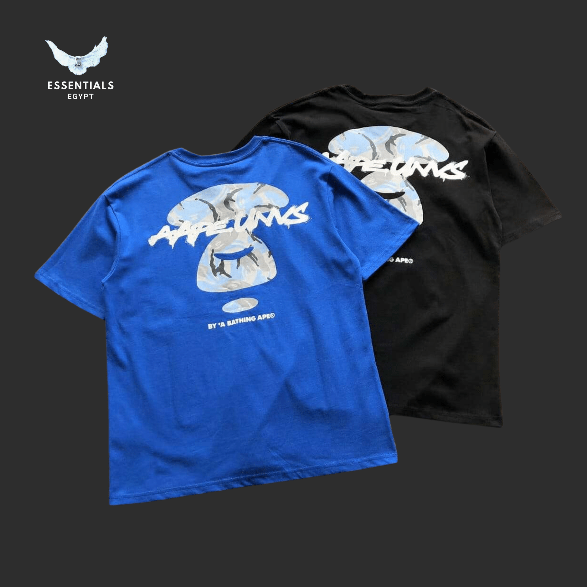 AAPE Graffiti B‑le Camo Tee - ESSENTIALS EGYPT