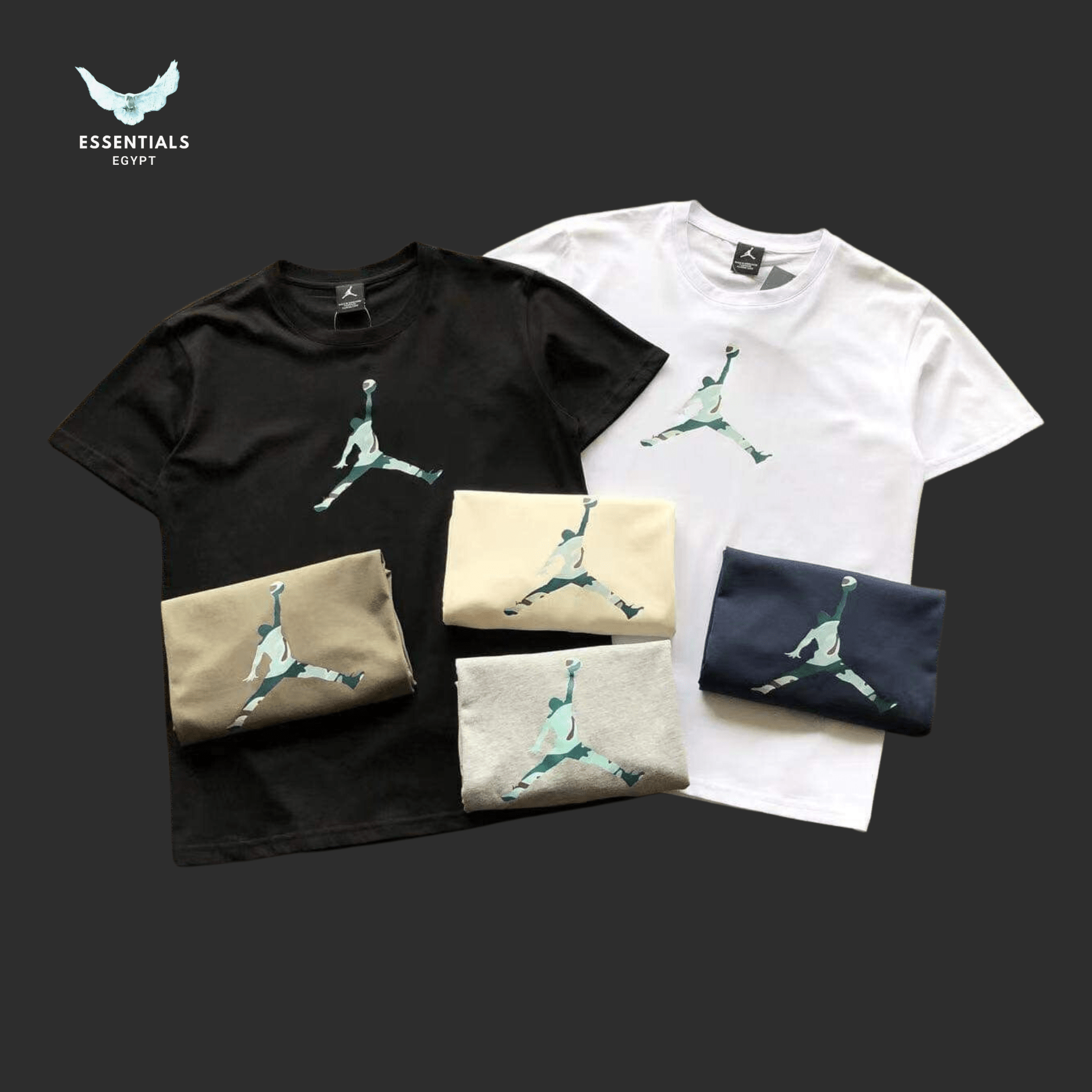 Jordan City of Flight Tee – Flying Man - ESSENTIALS EGYPT