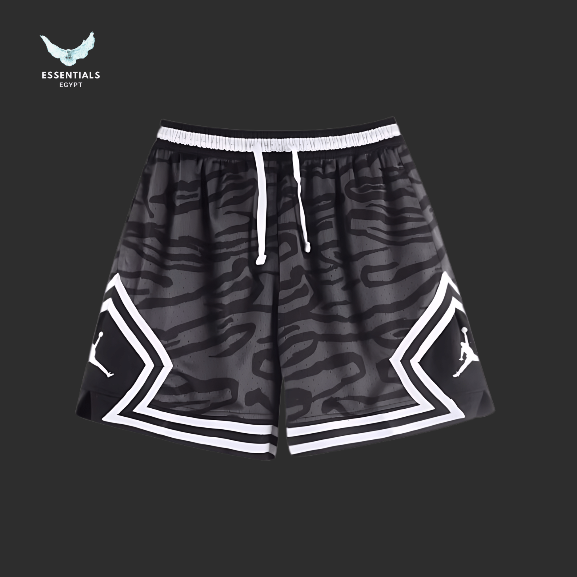 Jordan Dri - FIT Diamond Shorts – Zebra Fade Edition - ESSENTIALS EGYPT