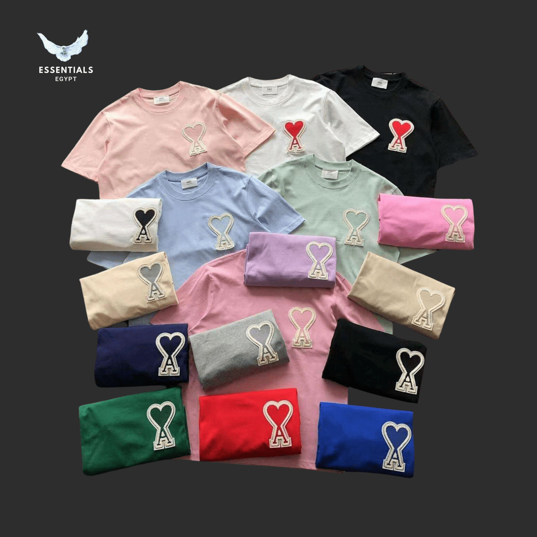 AMI Paris T-Shirt – Paris Front Logo - ESSENTIALS EGYPT