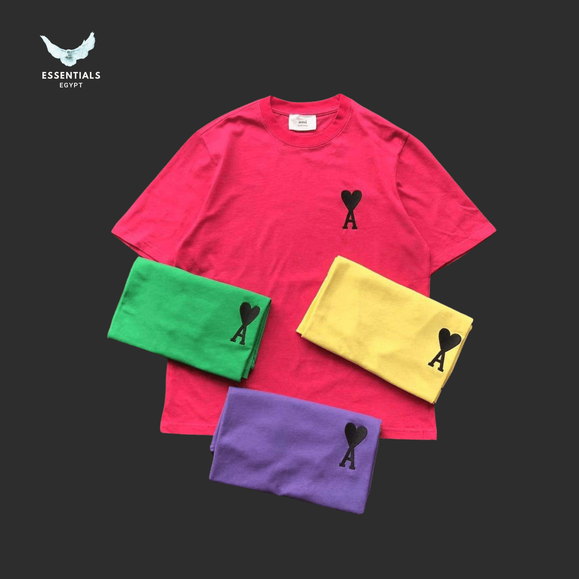 AMI Paris T-Shirt – Seasonal Colors Drop - ESSENTIALS EGYPT