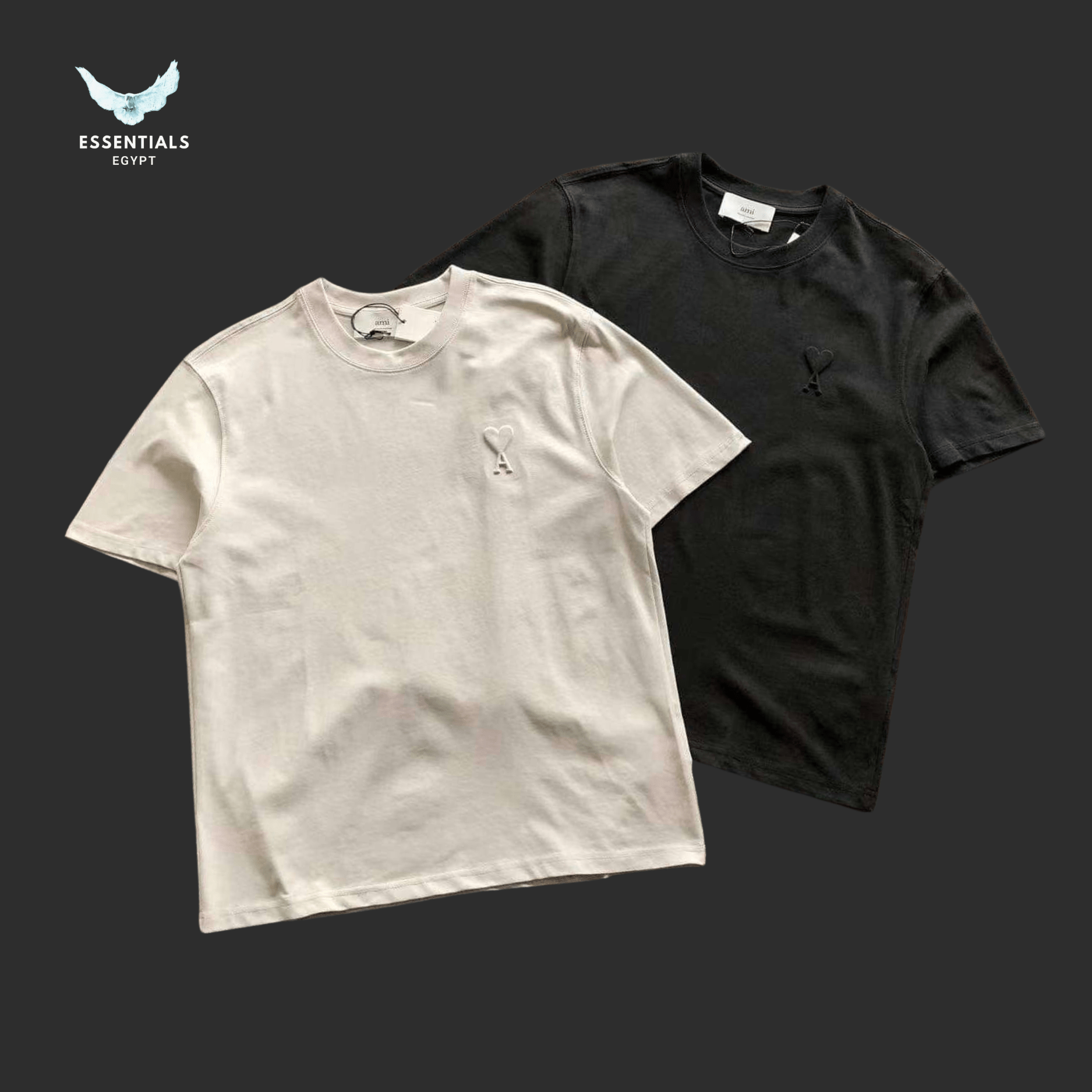 AMI Paris Rounded T-Shirt – Classic Cut - ESSENTIALS EGYPT