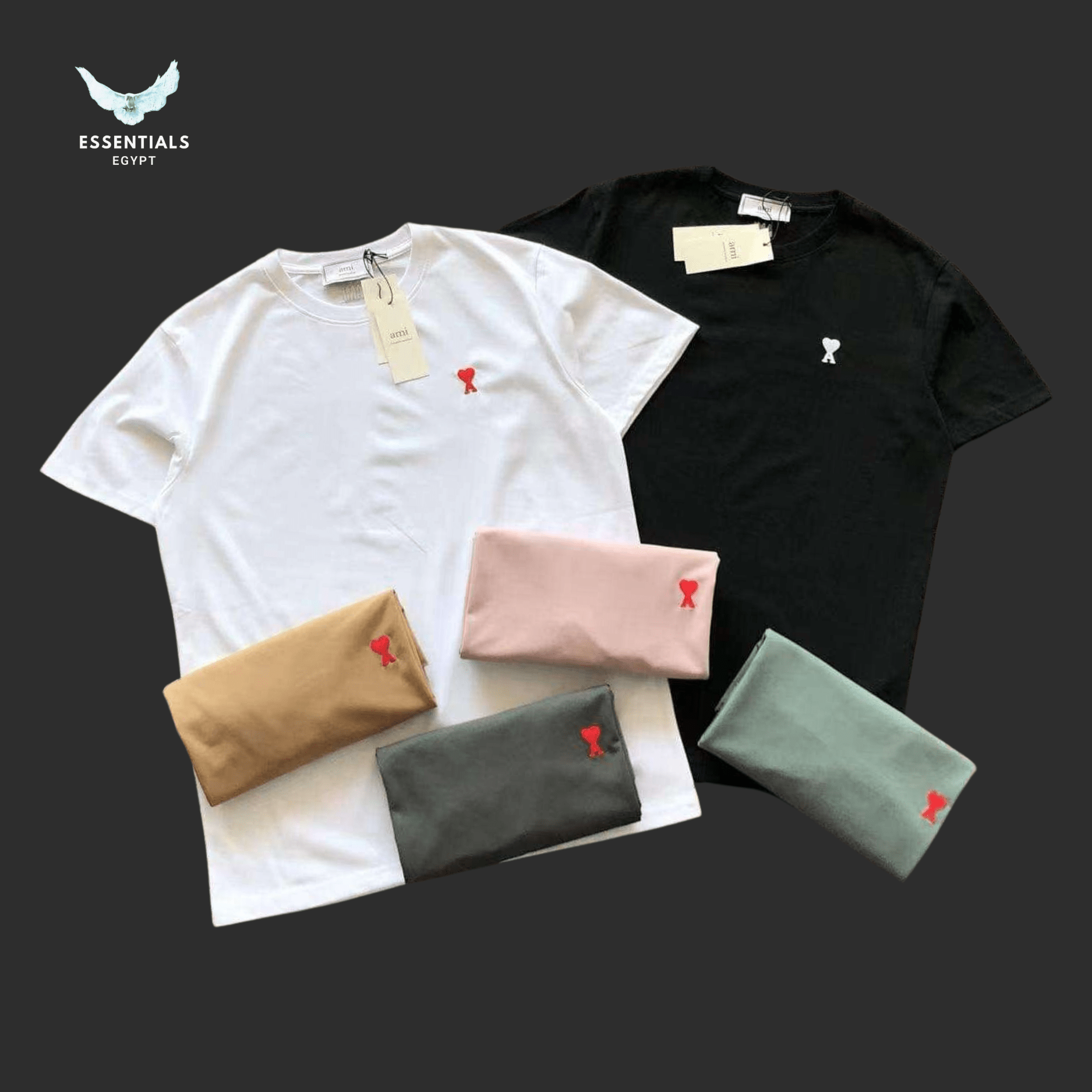 AMI Paris T-Shirt – Rounded Fit Edition - ESSENTIALS EGYPT