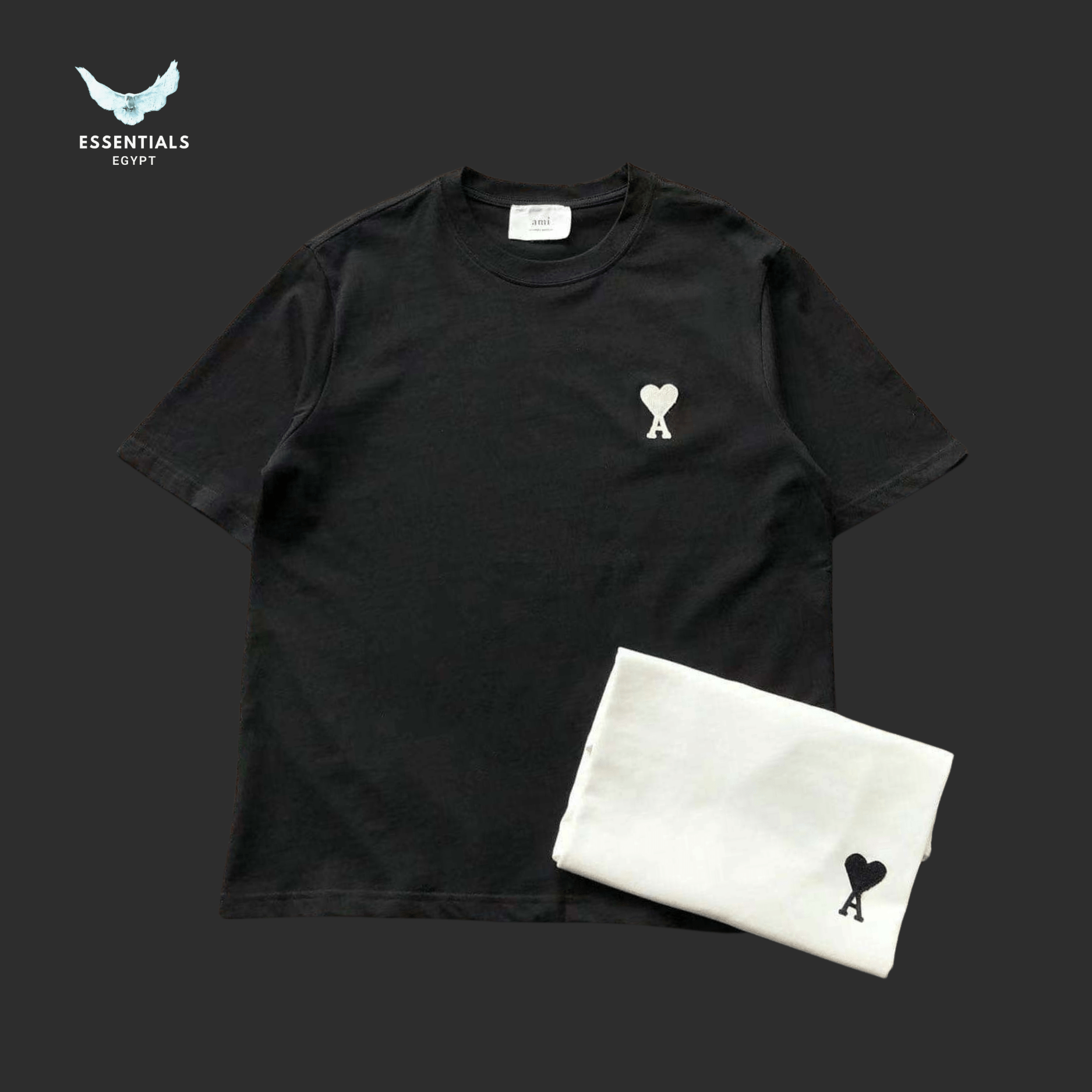 AMI Paris T-Shirt – Rounded Edition - ESSENTIALS EGYPT