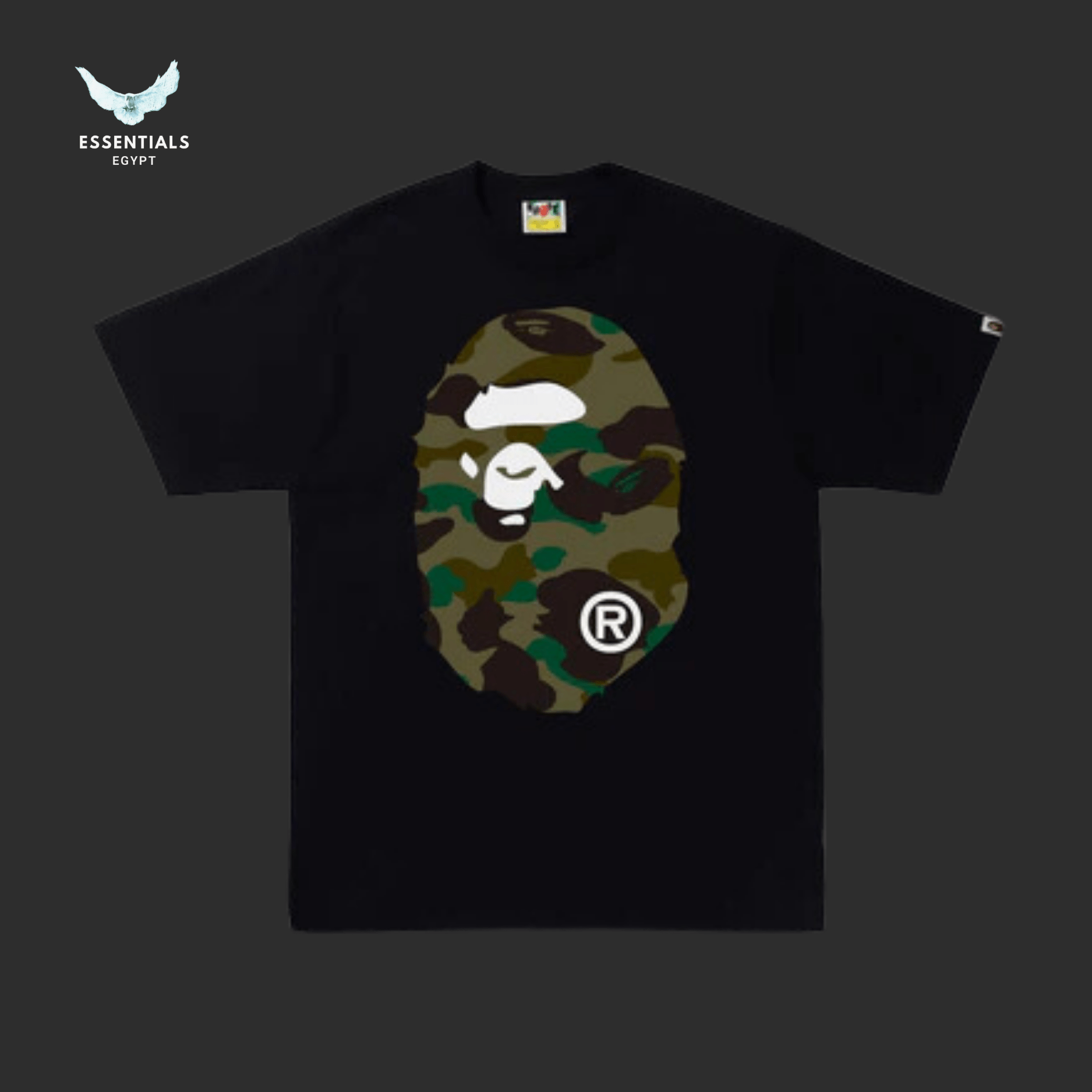 BAPE 1st Camo Big Ape Head T-Shirt 'Green/Black' - ESSENTIALS EGYPT