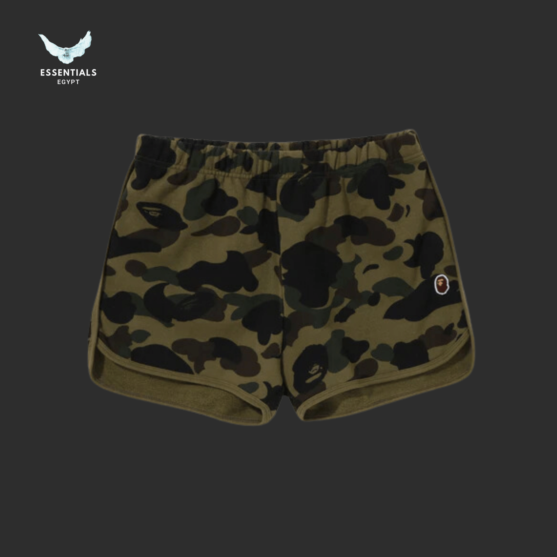 BAPE Sweat Shorts – 1st Camo Green - ESSENTIALS EGYPT