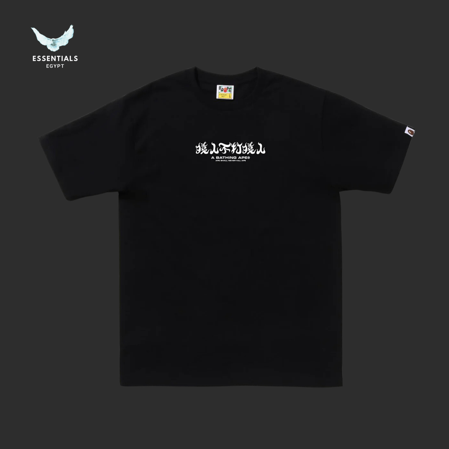BAPE ABC CAMO KANJI TEE 'Black' - ESSENTIALS EGYPT