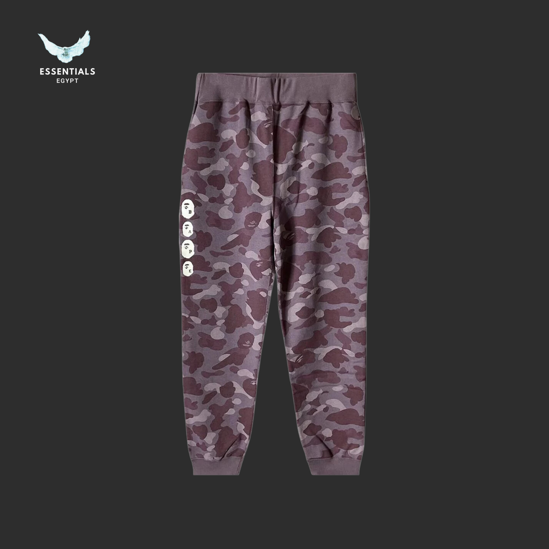 BAPE Color Camo Pants 'Burgundy' - ESSENTIALS EGYPT