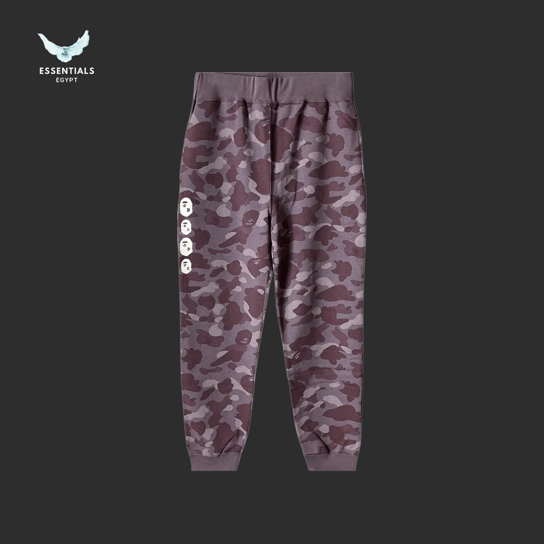 BAPE Color Camo Pants 'Burgundy' - ESSENTIALS EGYPT
