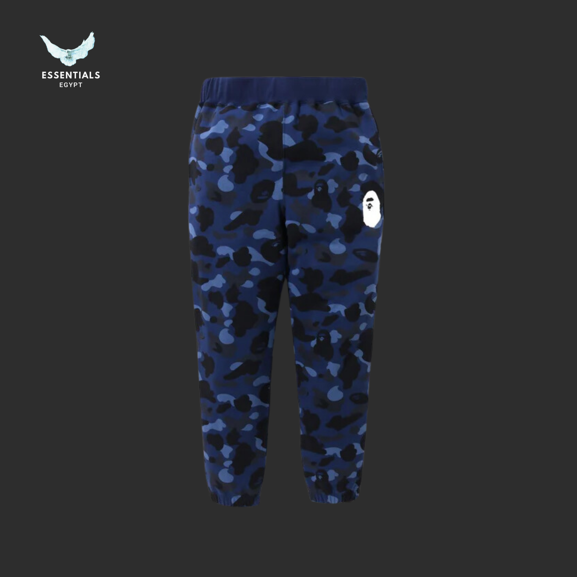BAPE Color Camo Wide Fit Sweat Pants 'Blue' - ESSENTIALS EGYPT