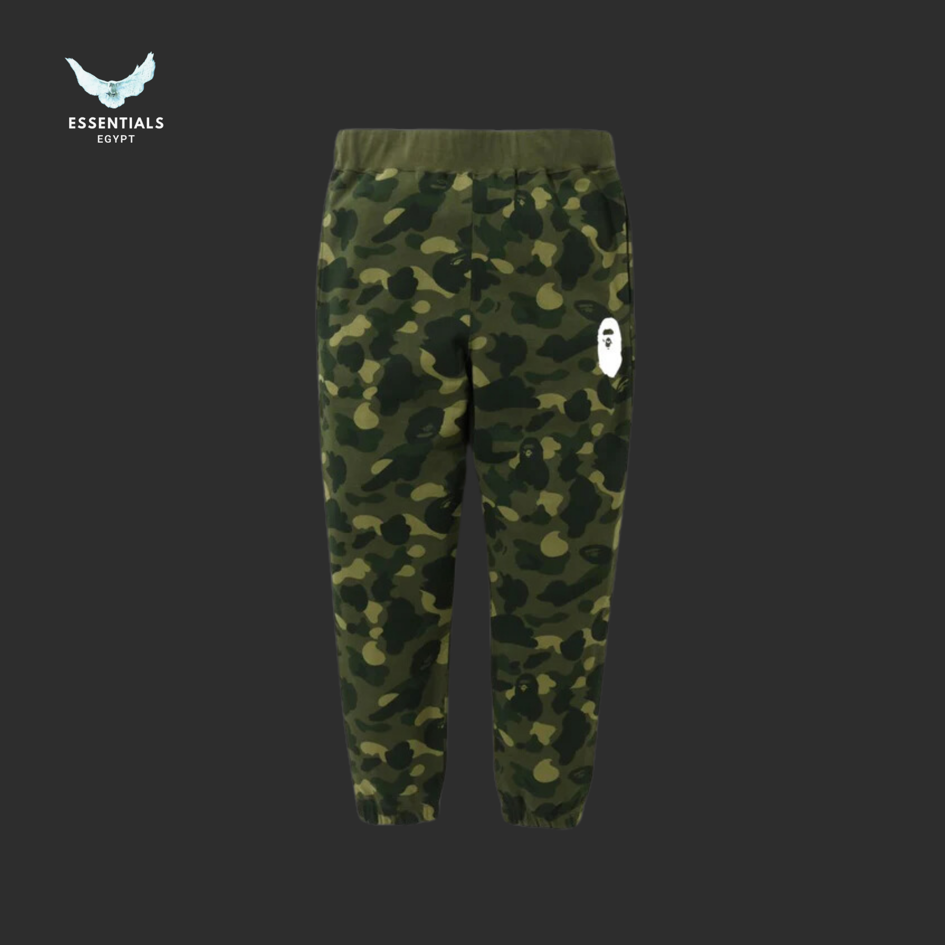 BAPE Camo Wide Sweatpants – Green - ESSENTIALS EGYPT
