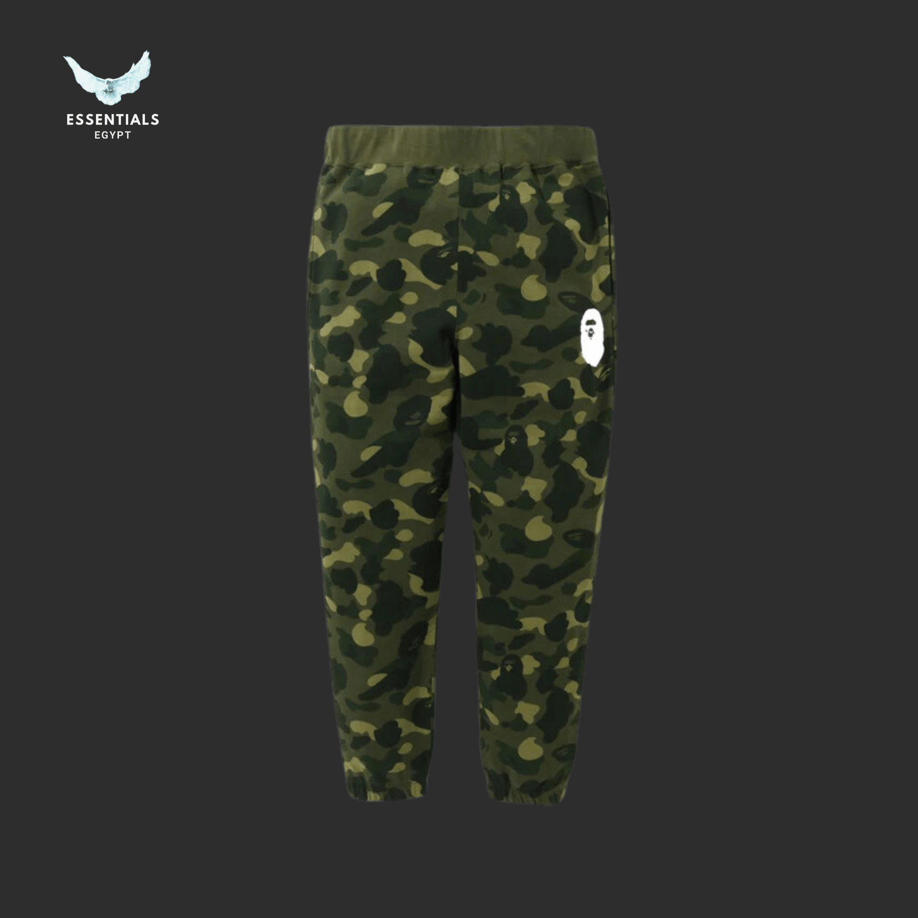 BAPE Camo Wide Sweatpants – Green - ESSENTIALS EGYPT
